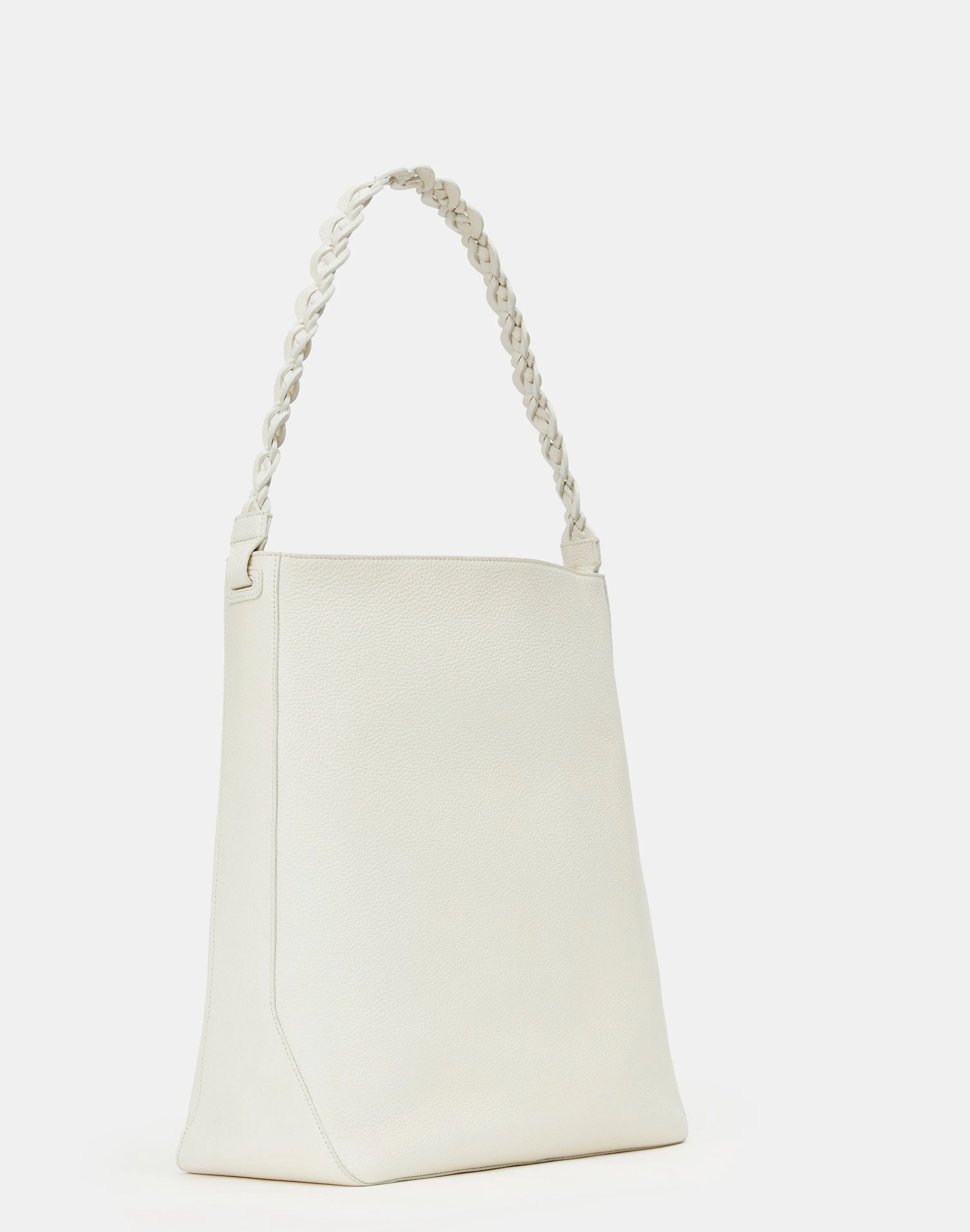 Grained Calfskin Leather 8 Knot Hobo—Large