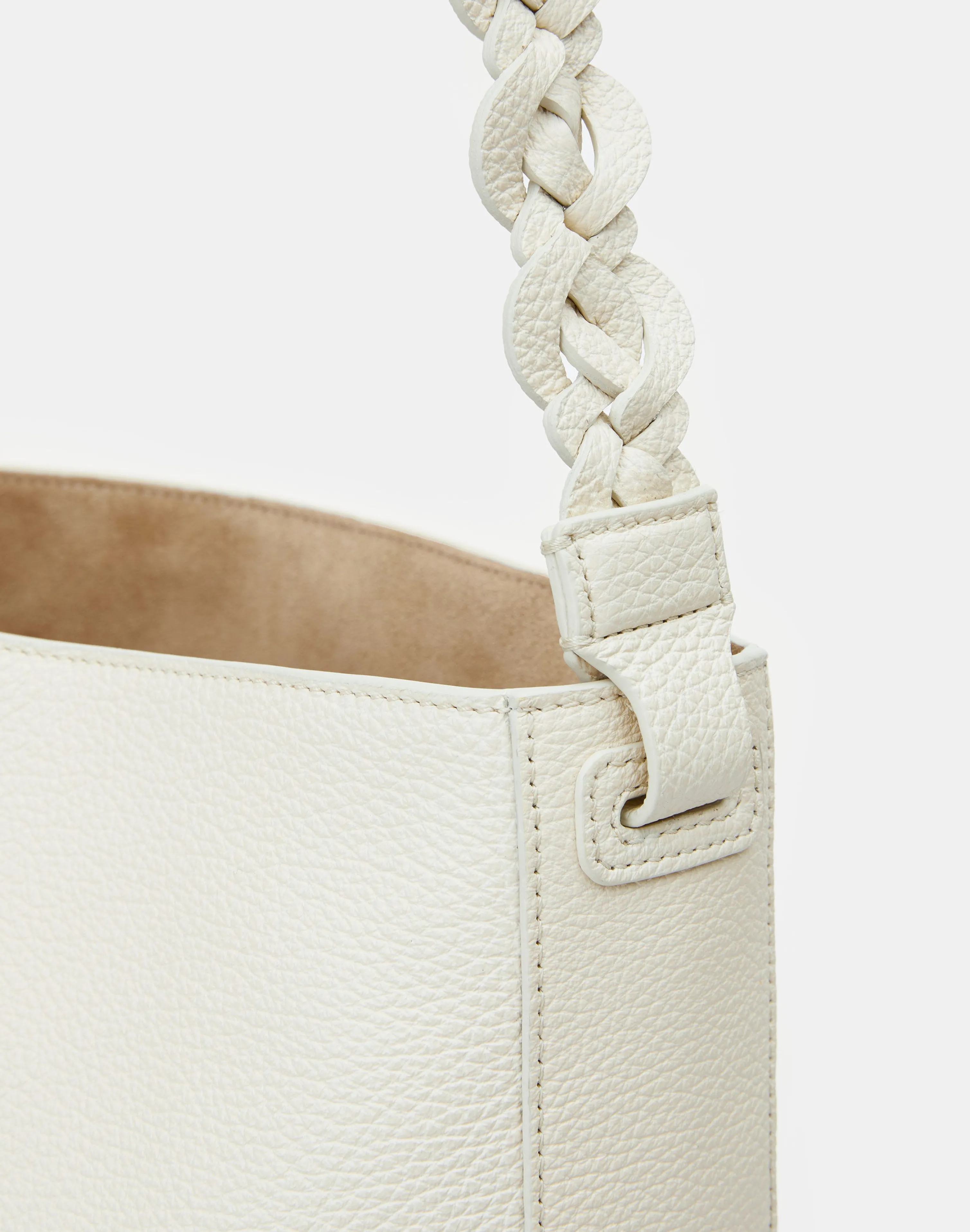 Grained Calfskin Leather 8 Knot Hobo—Large