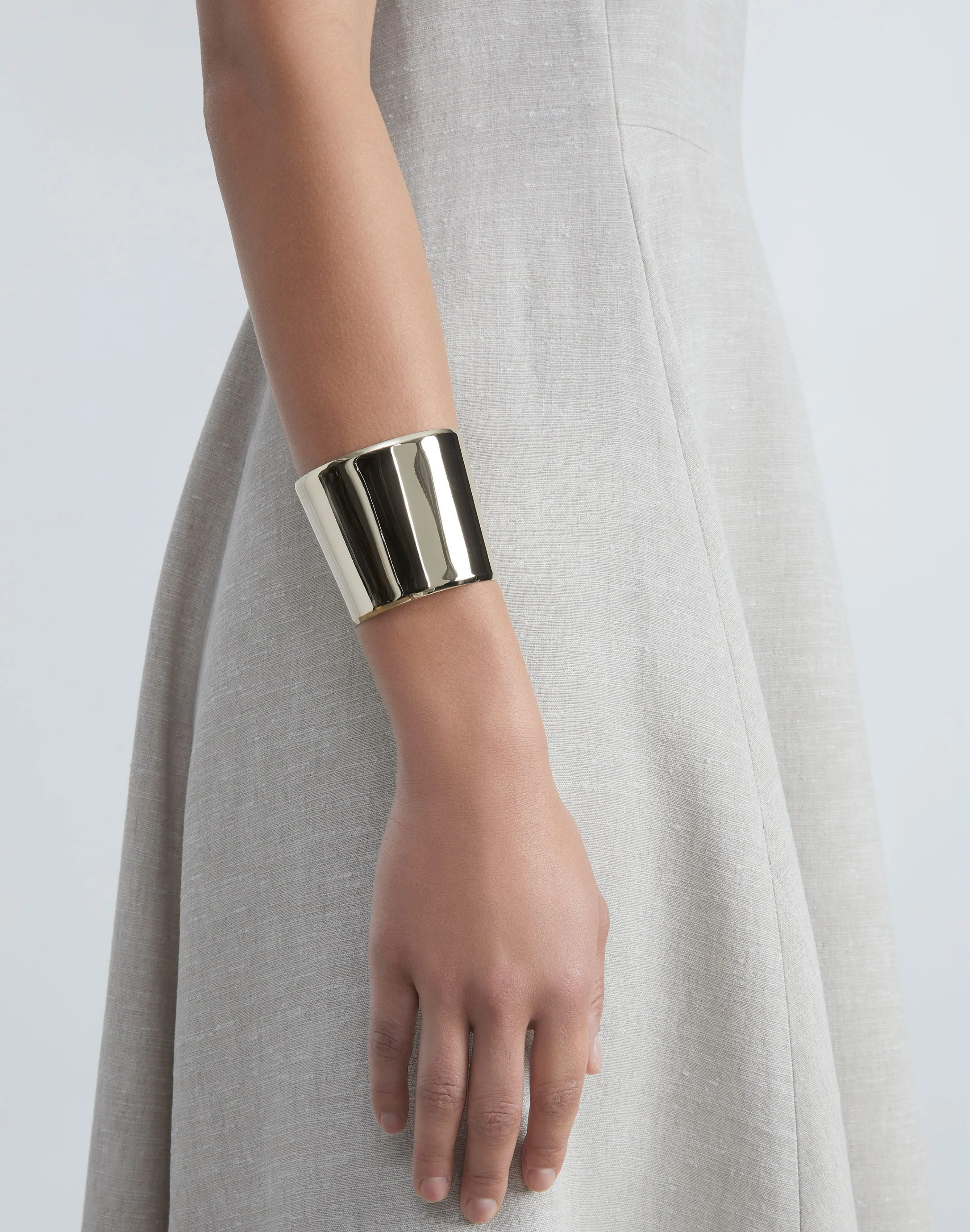 Lune Brass Cuff Bracelet