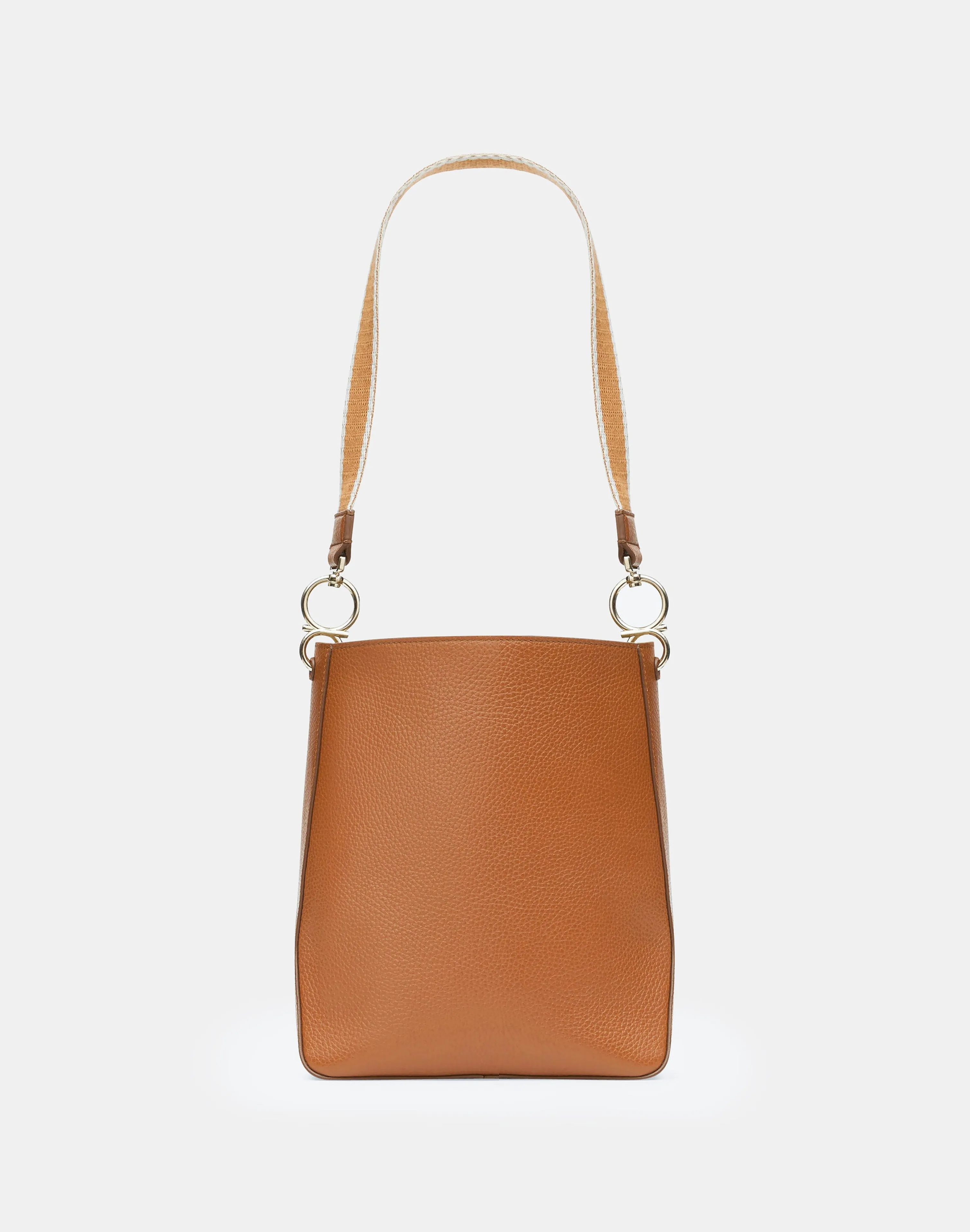 Grained Calfskin Leather 8 Knot Hobo—Small