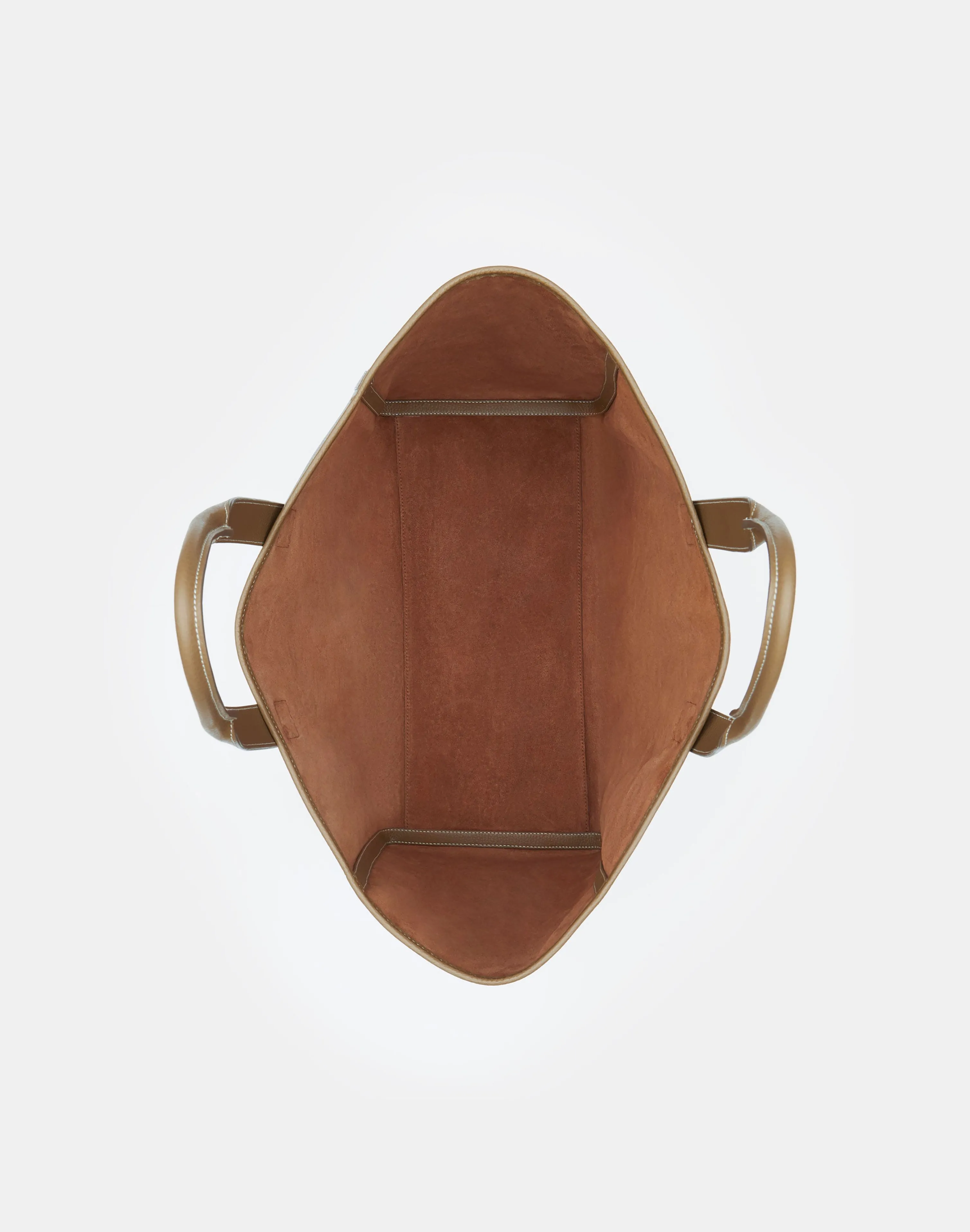 Grained Calfskin Leather Postmark L Tote