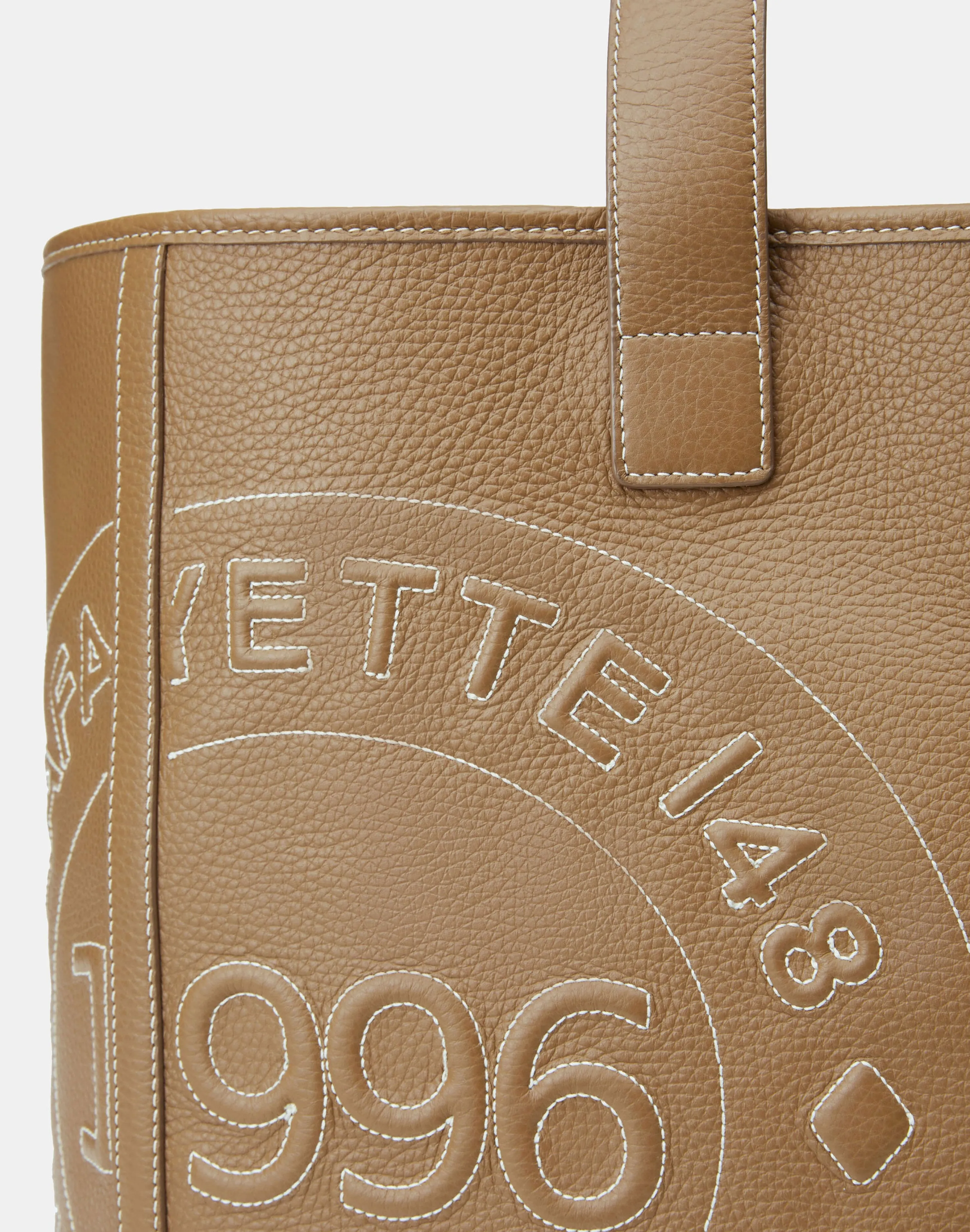 Grained Calfskin Leather Postmark L Tote