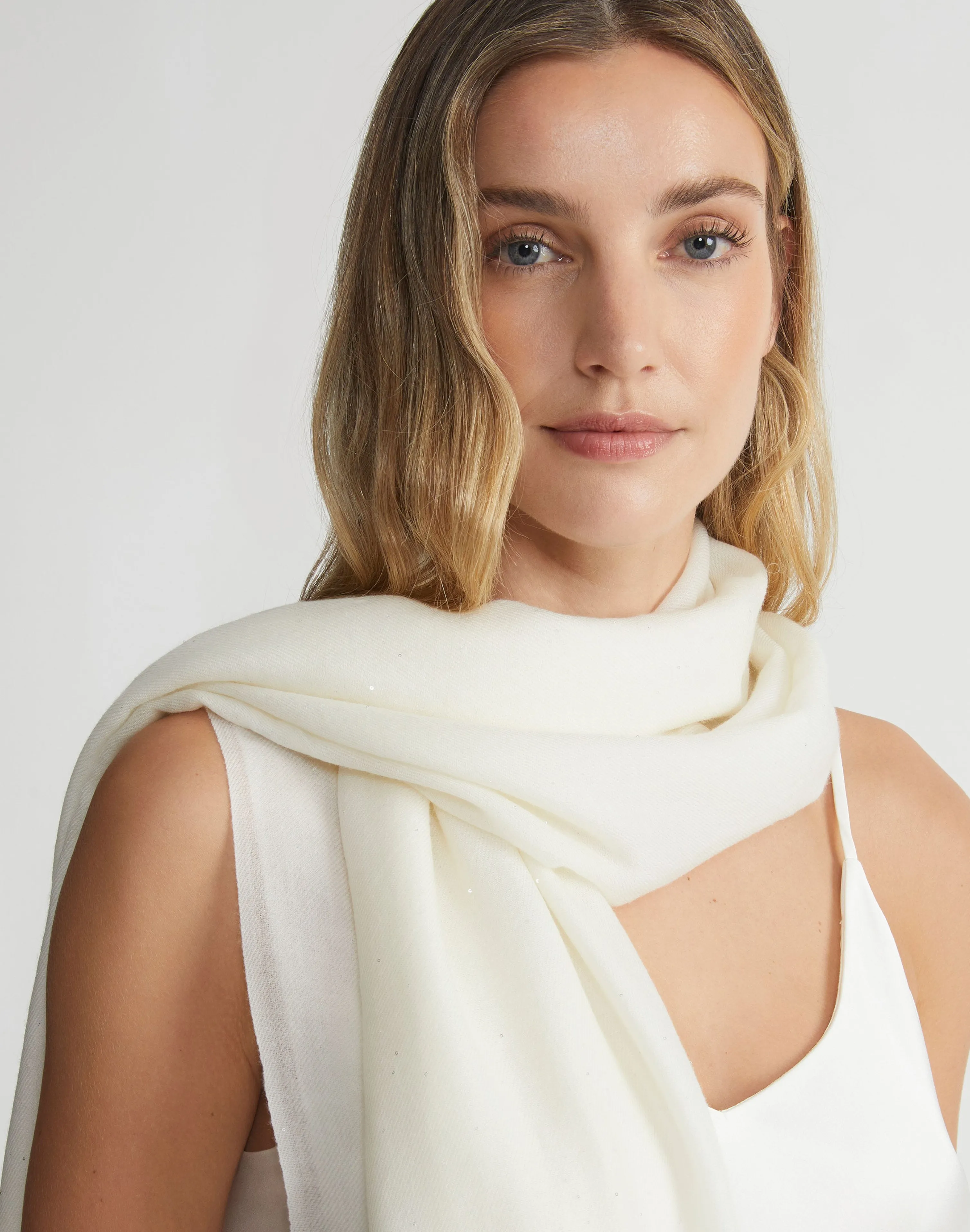 Sequin Wool Shawl
