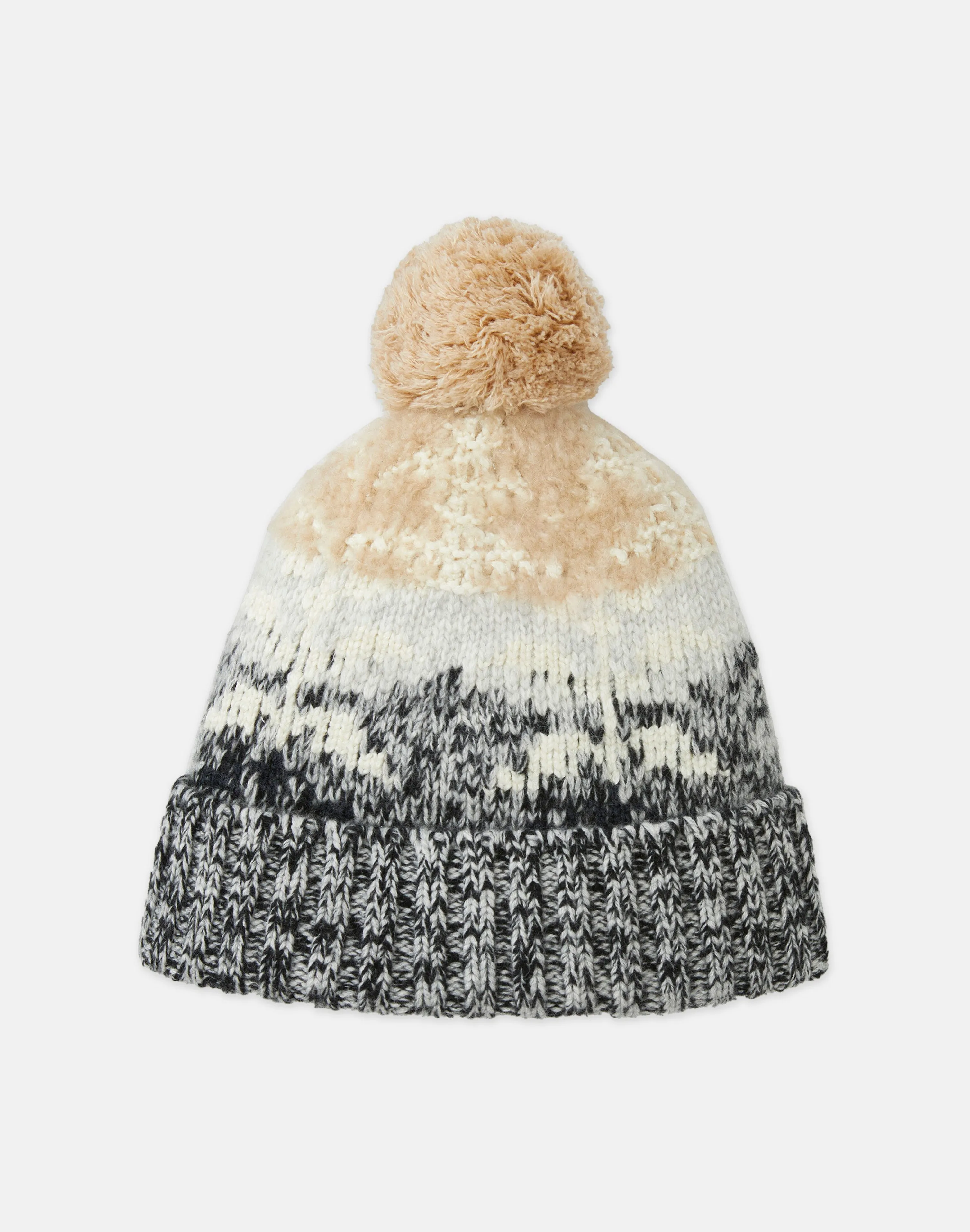 Fair Isle Jacquard Cashmere-Silk Beanie