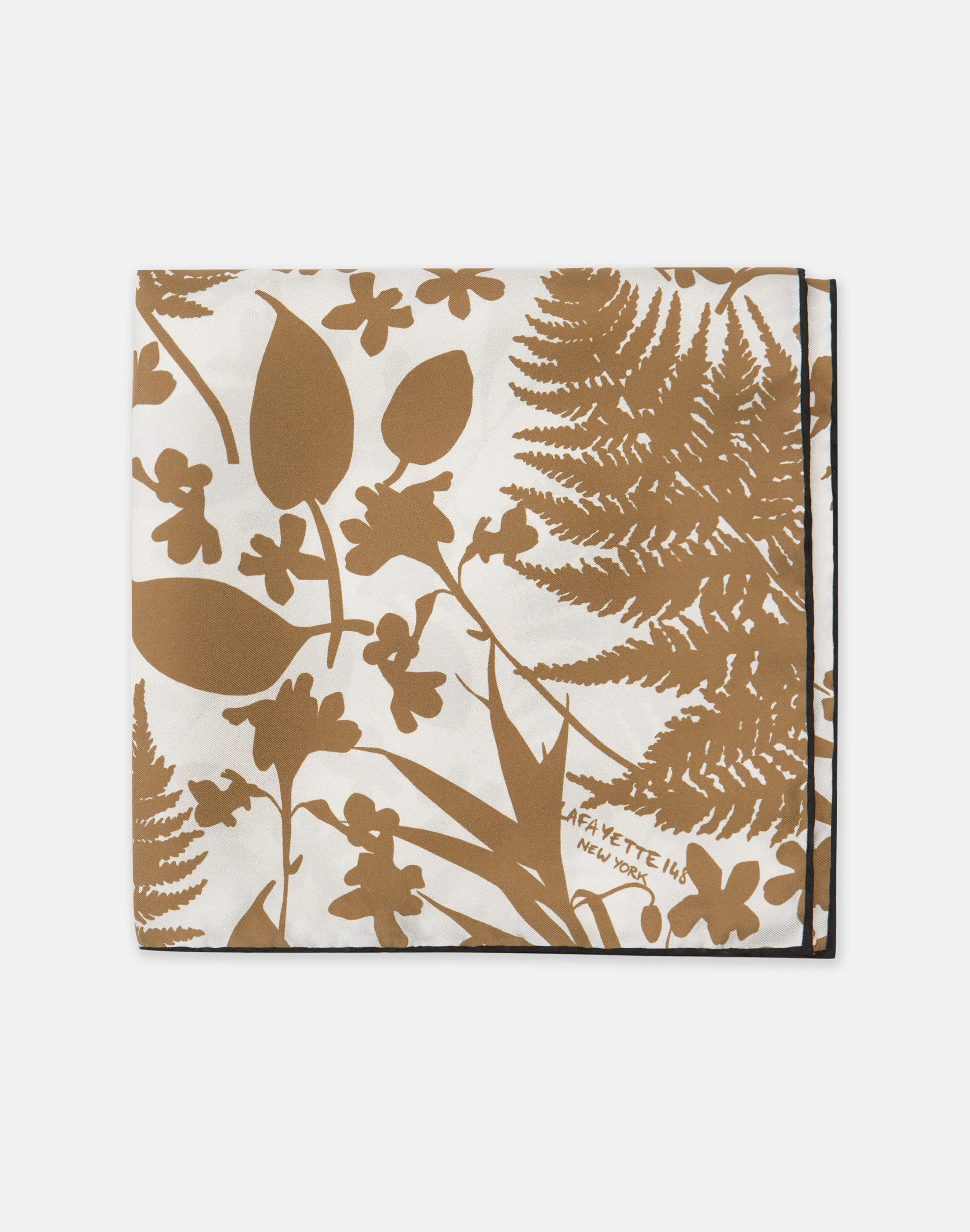 Eco Fern Fields Print Silk Scarf