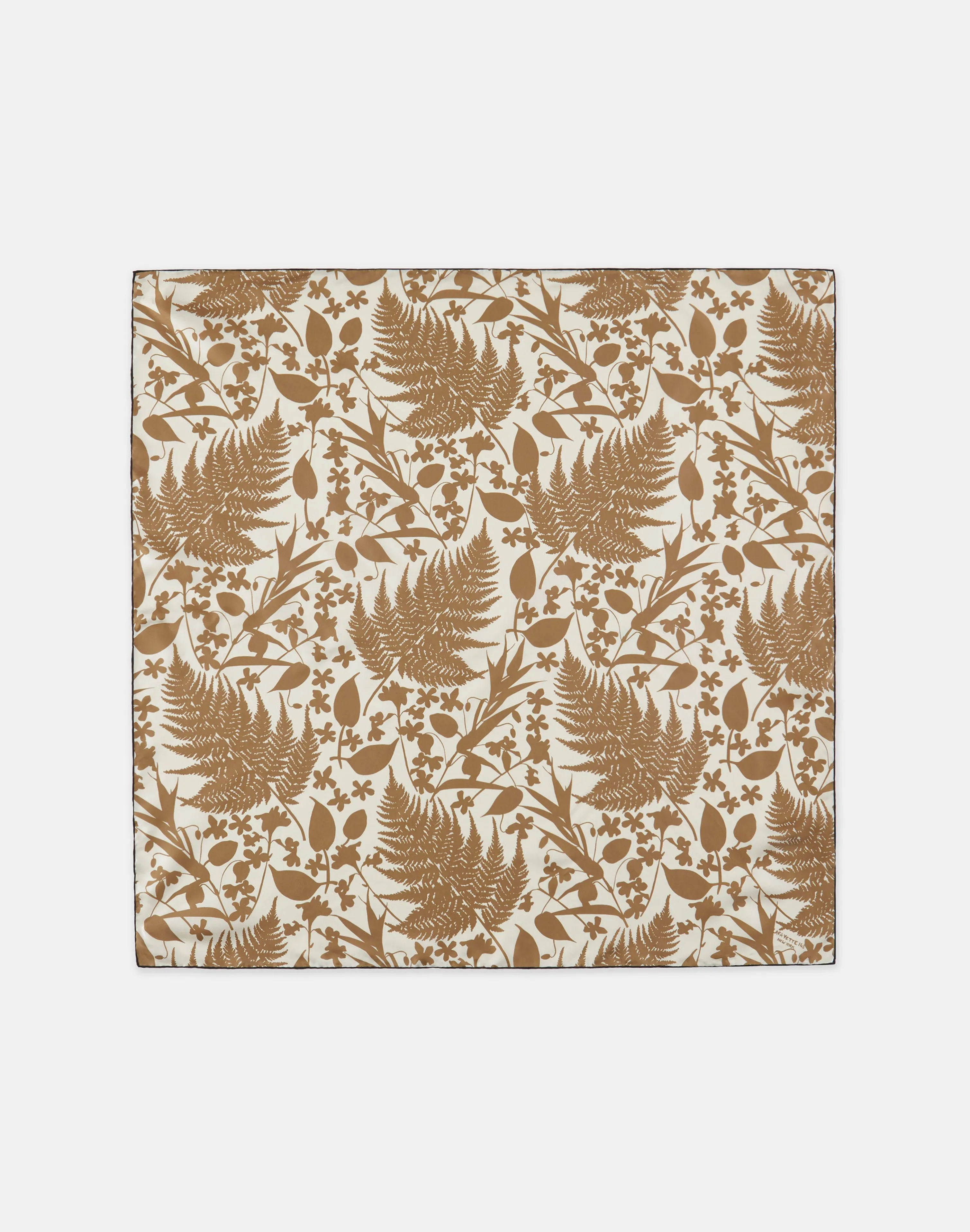 Eco Fern Fields Print Silk Scarf