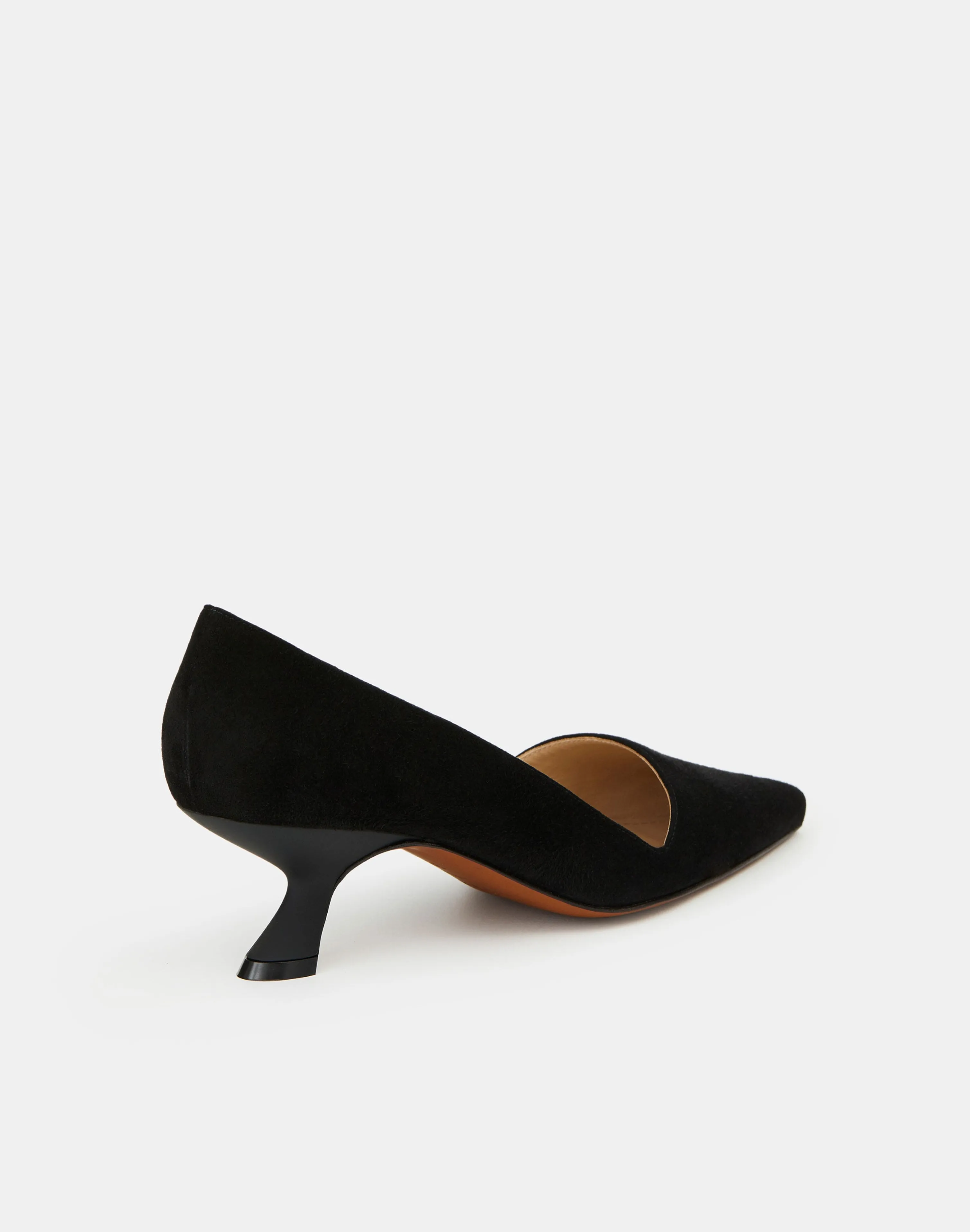 Suede Heeled Pump