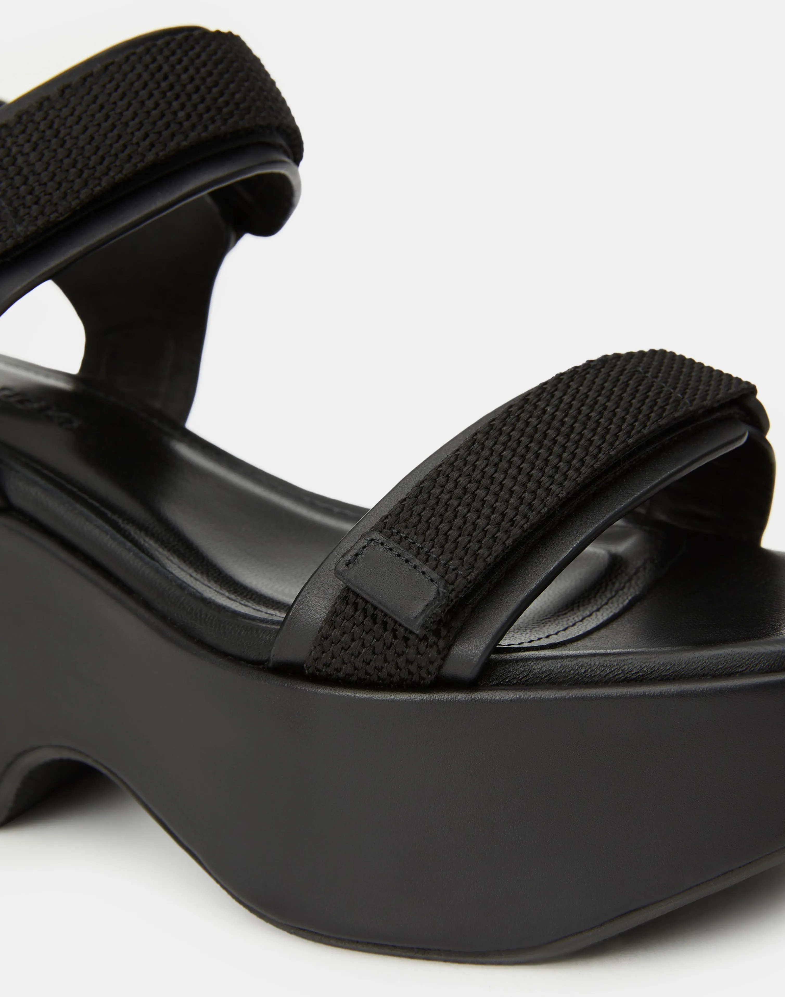 Nappa Leather Platform Sandal