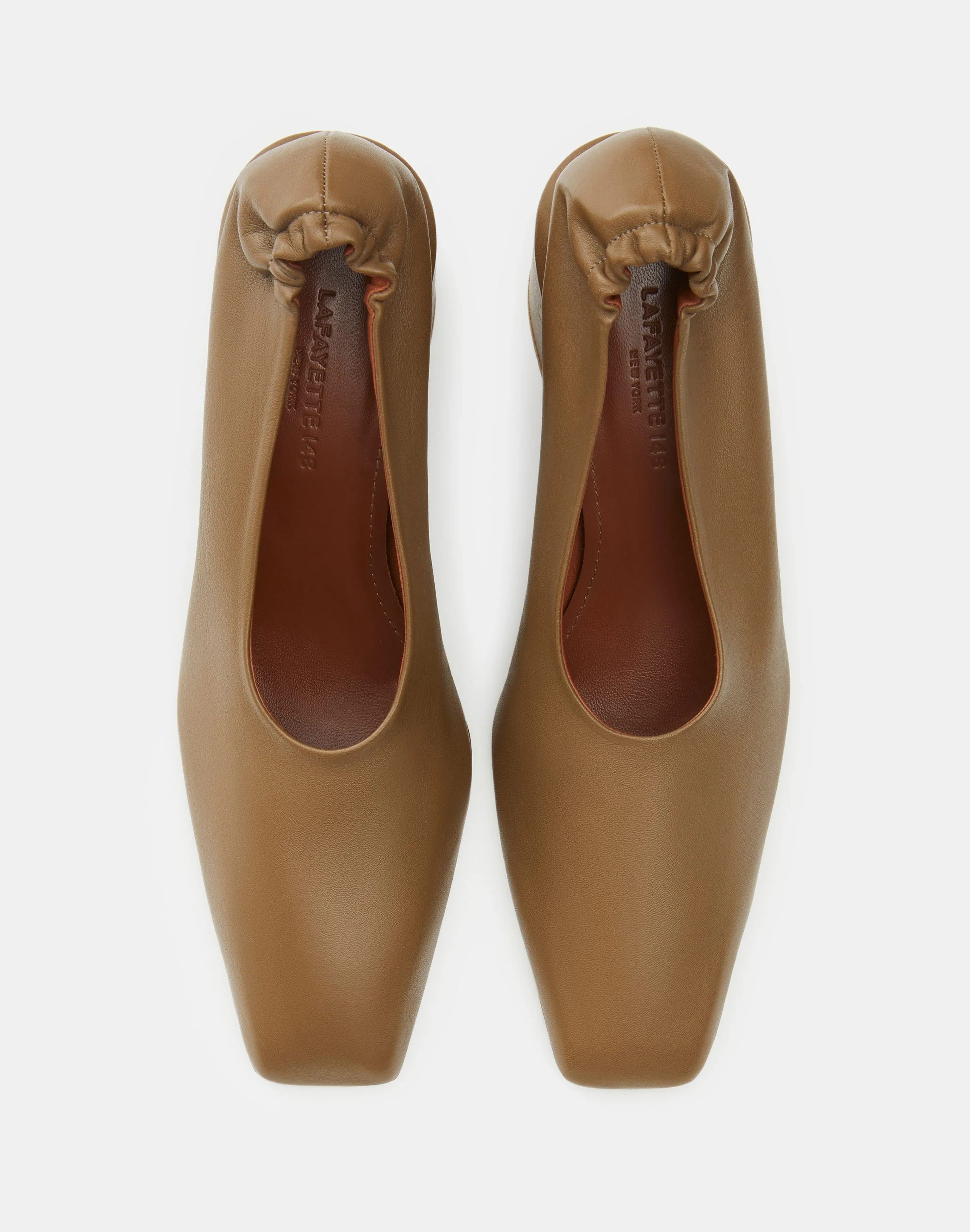 Nappa Leather Square Toe Pump