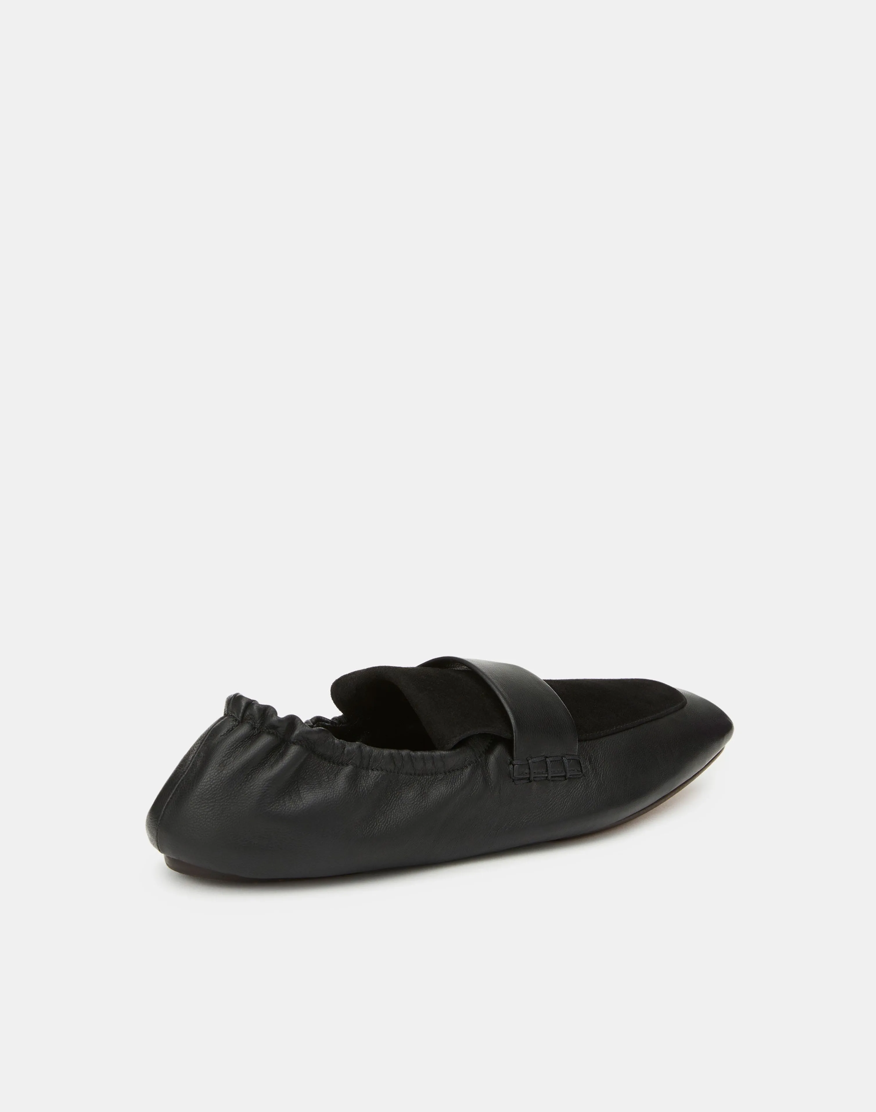 Nappa Leather & Suede Packable Loafer