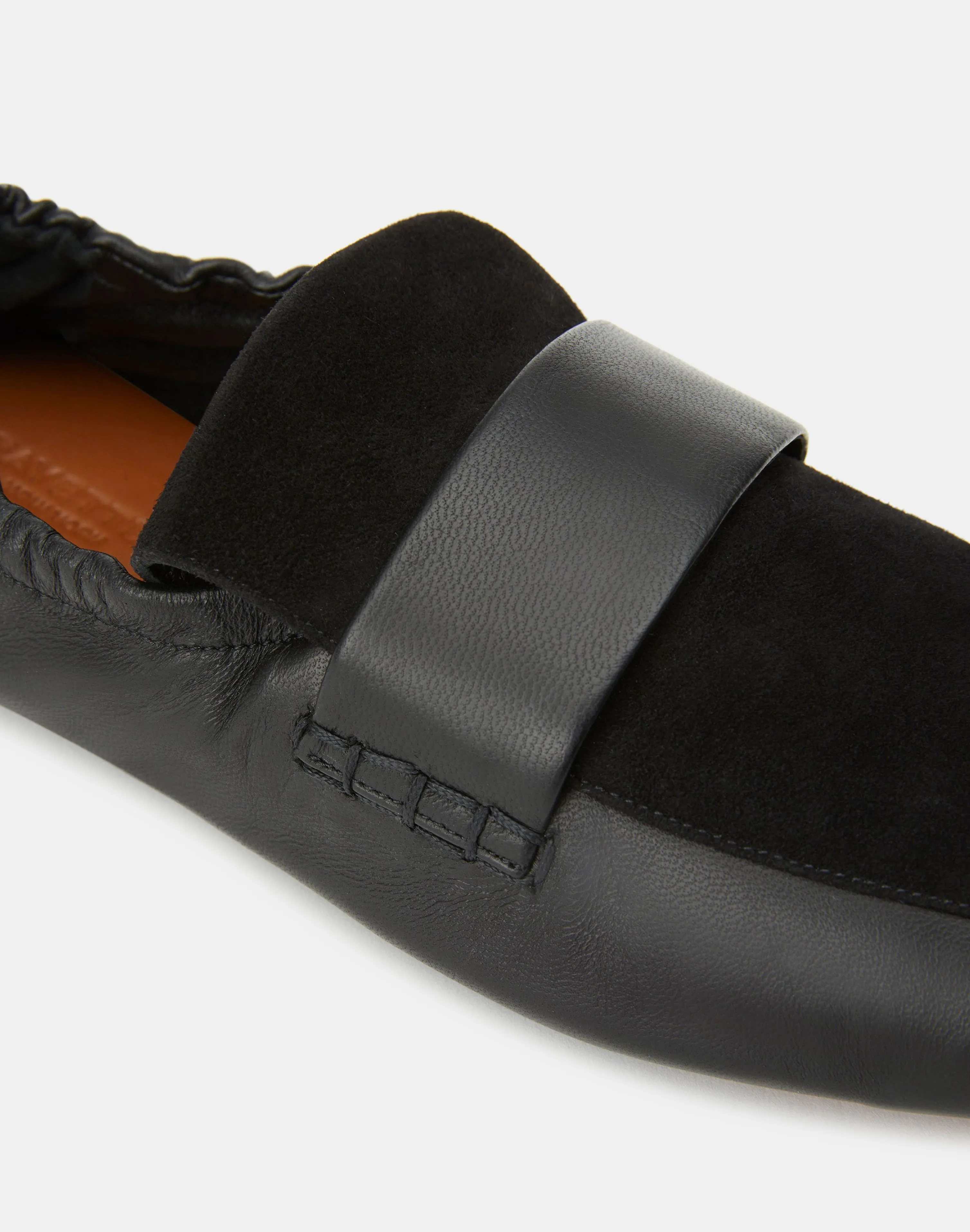 Nappa Leather & Suede Packable Loafer