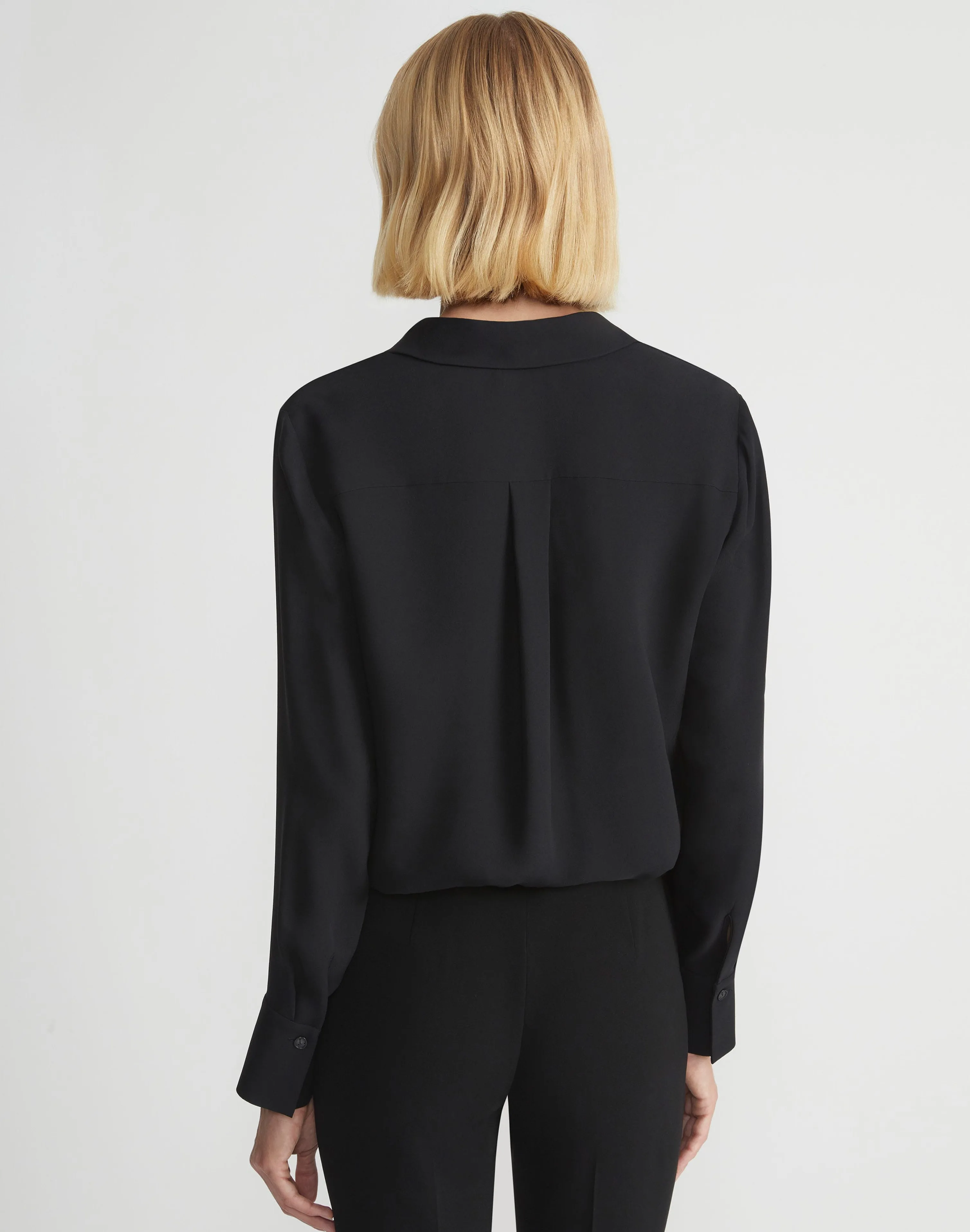 Silk Georgette Button Blouse