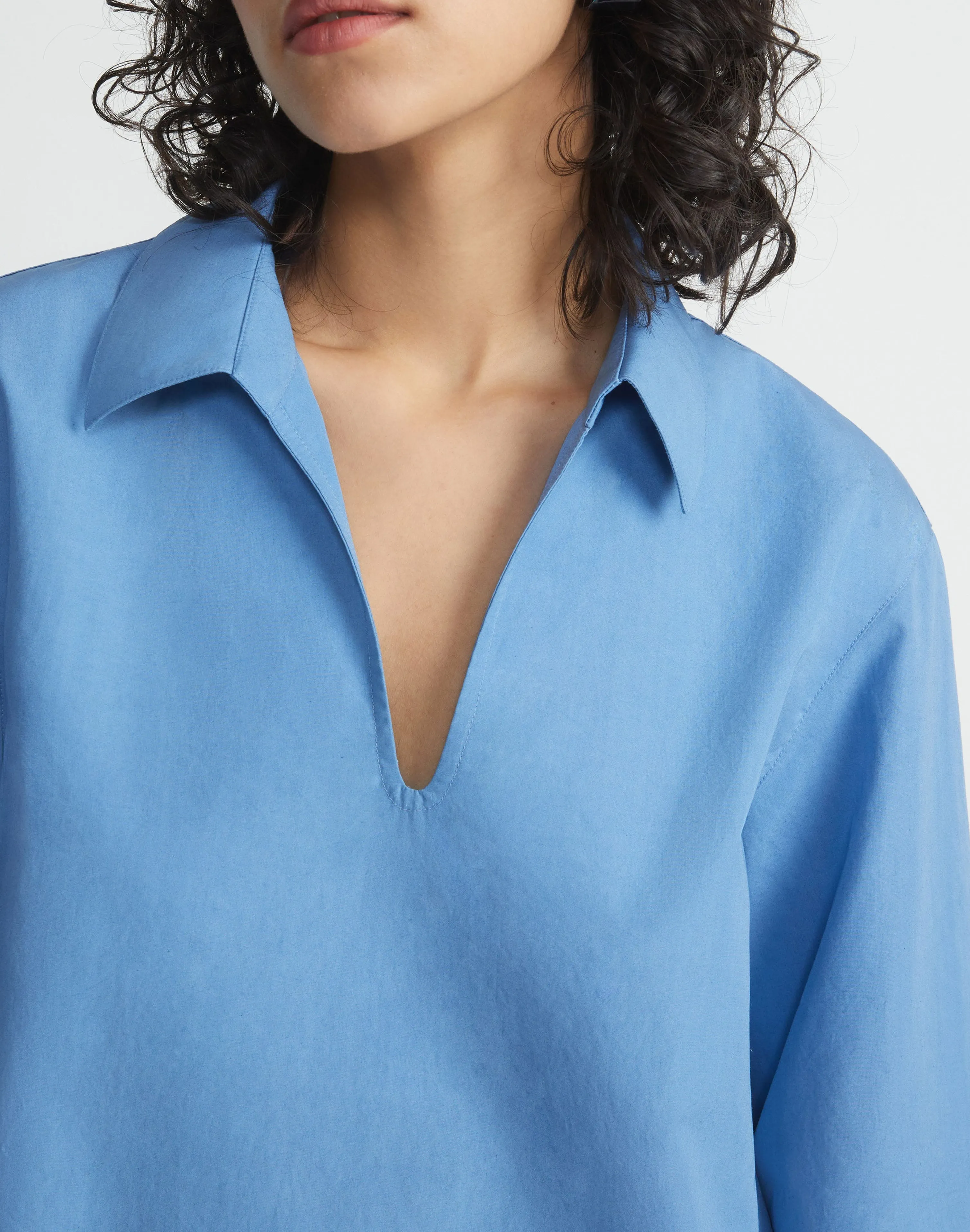 Organic Cotton Poplin Popover Shirt