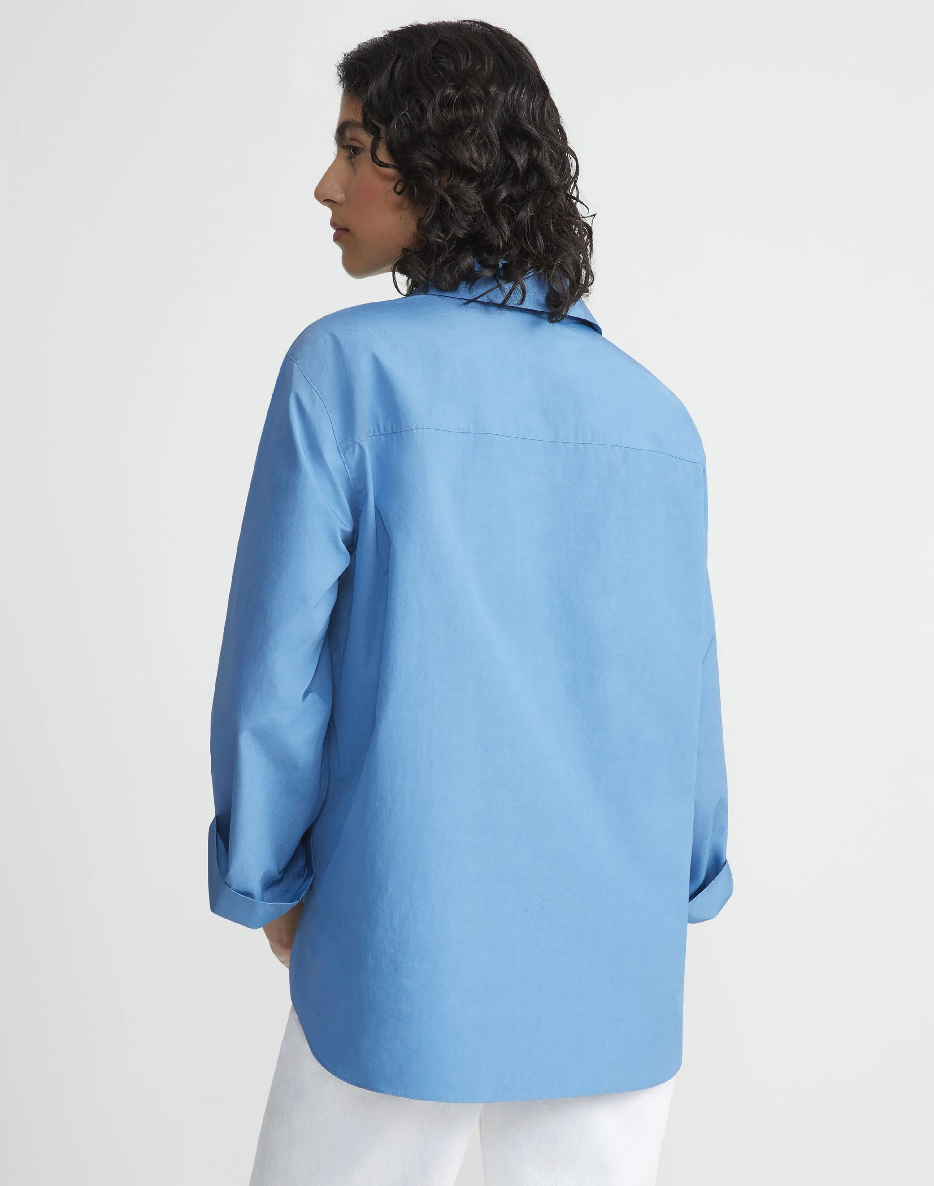 Organic Cotton Poplin Popover Shirt