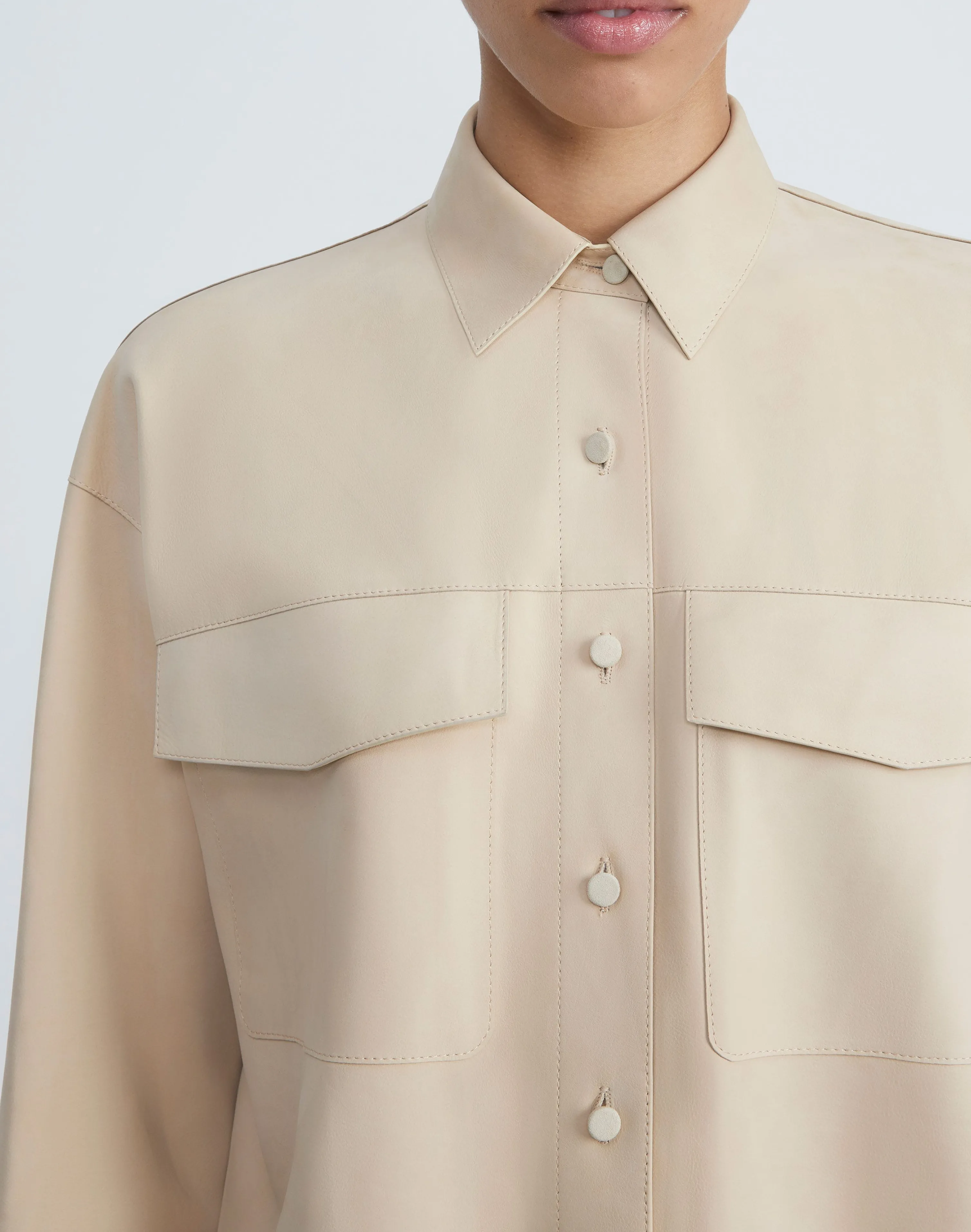 Paperfine Suede Shirt Jacket