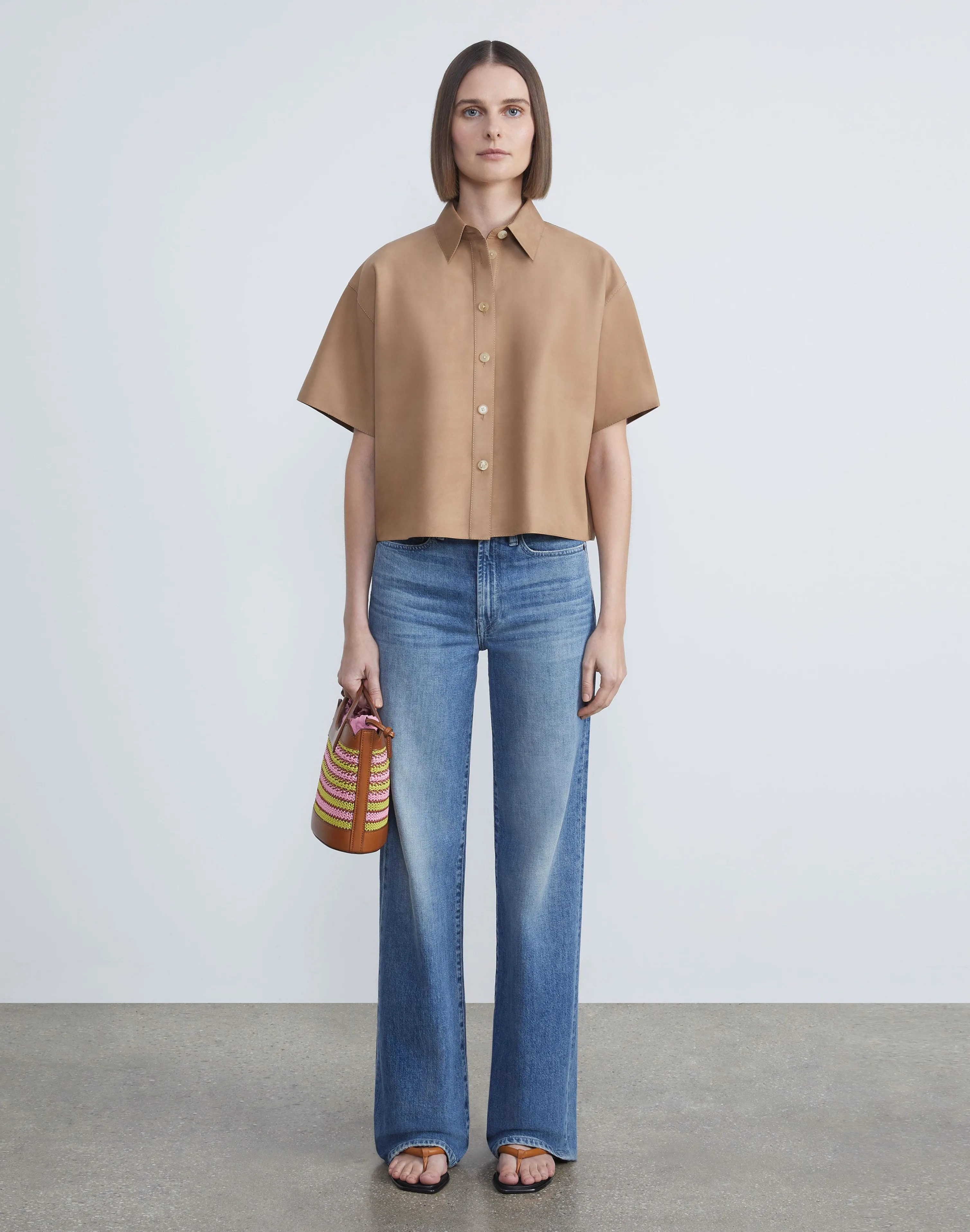 Nubuck Calfskin Suede Shirt