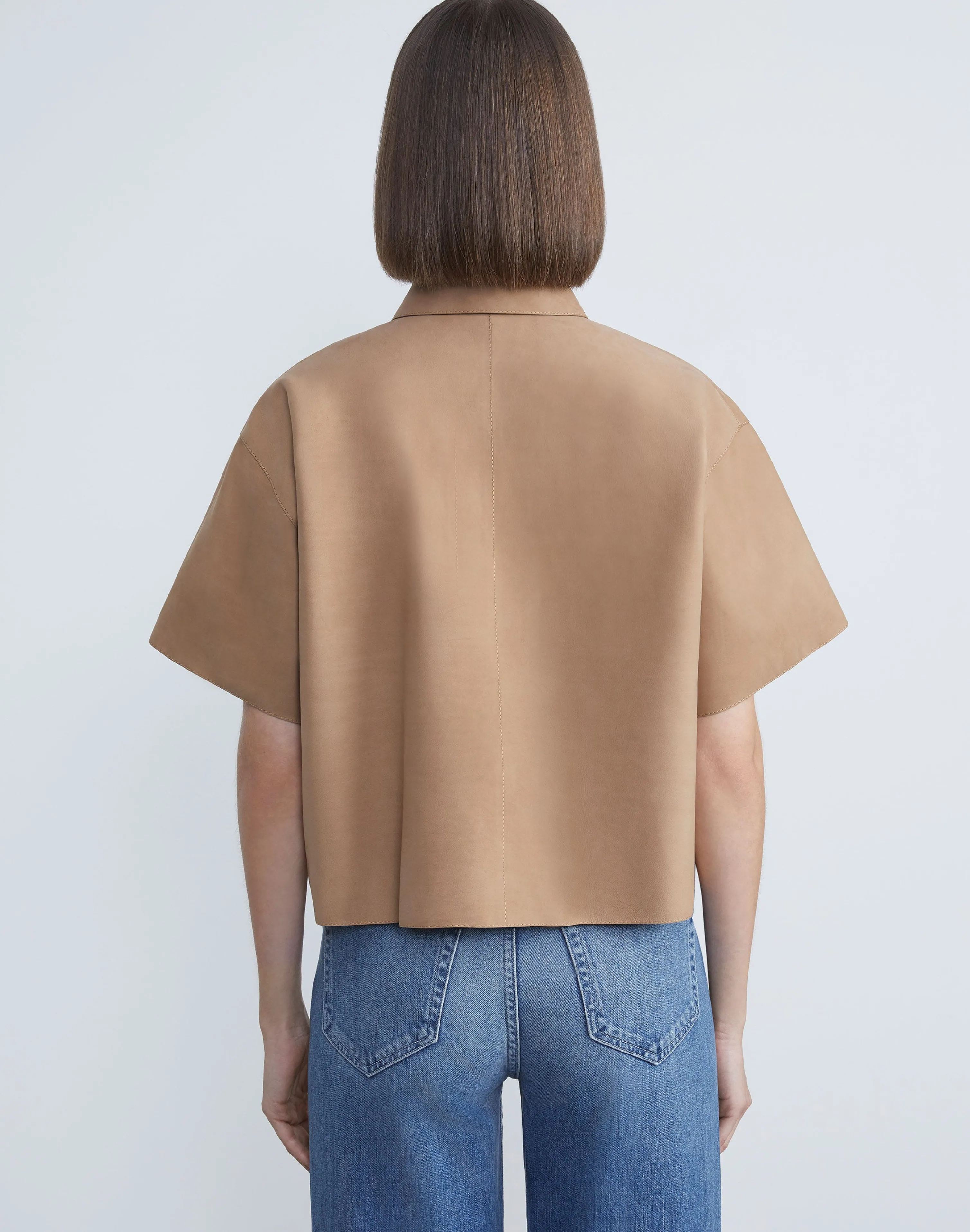 Nubuck Calfskin Suede Shirt