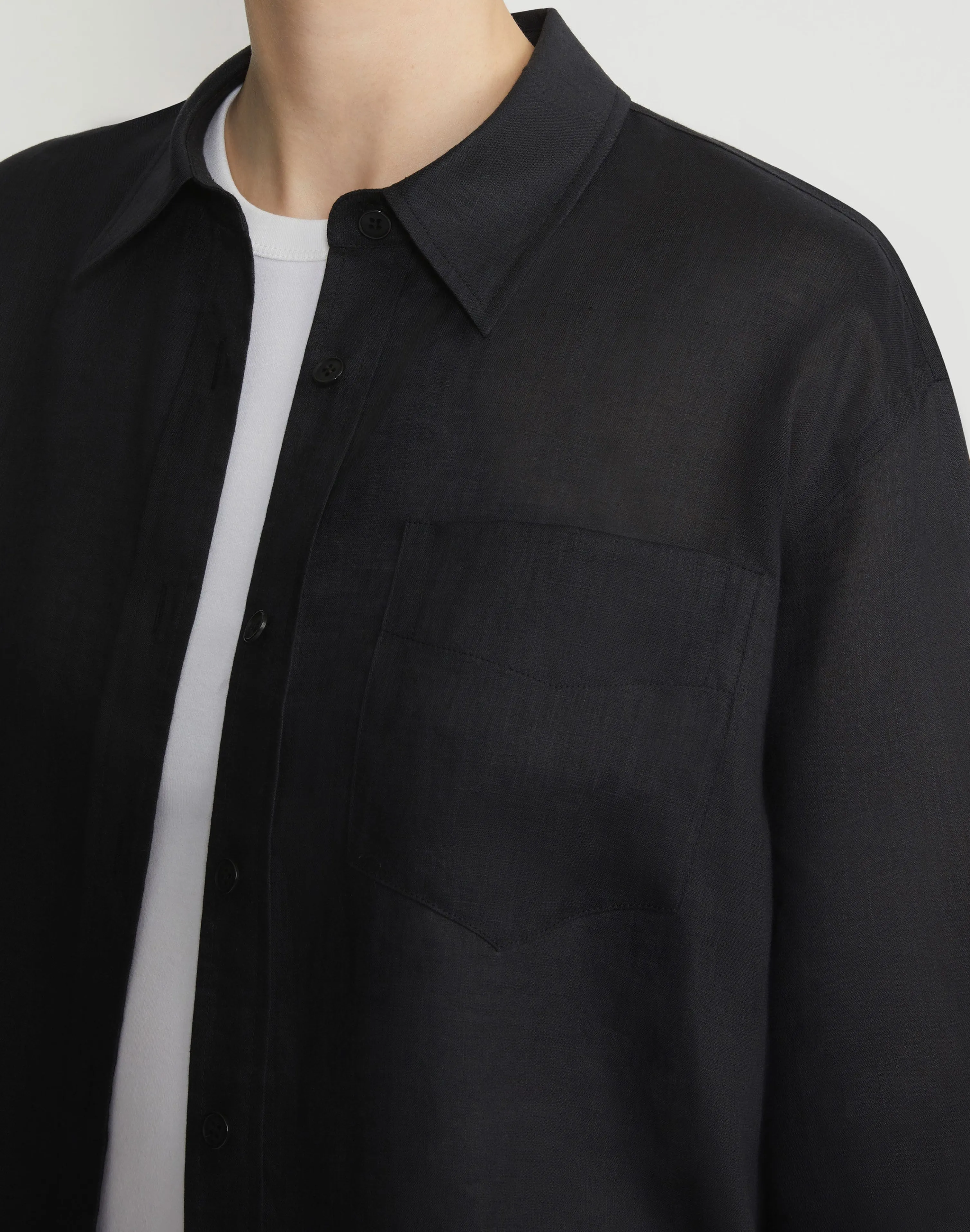 Vintage Linen Boyfriend Oversized Shirt