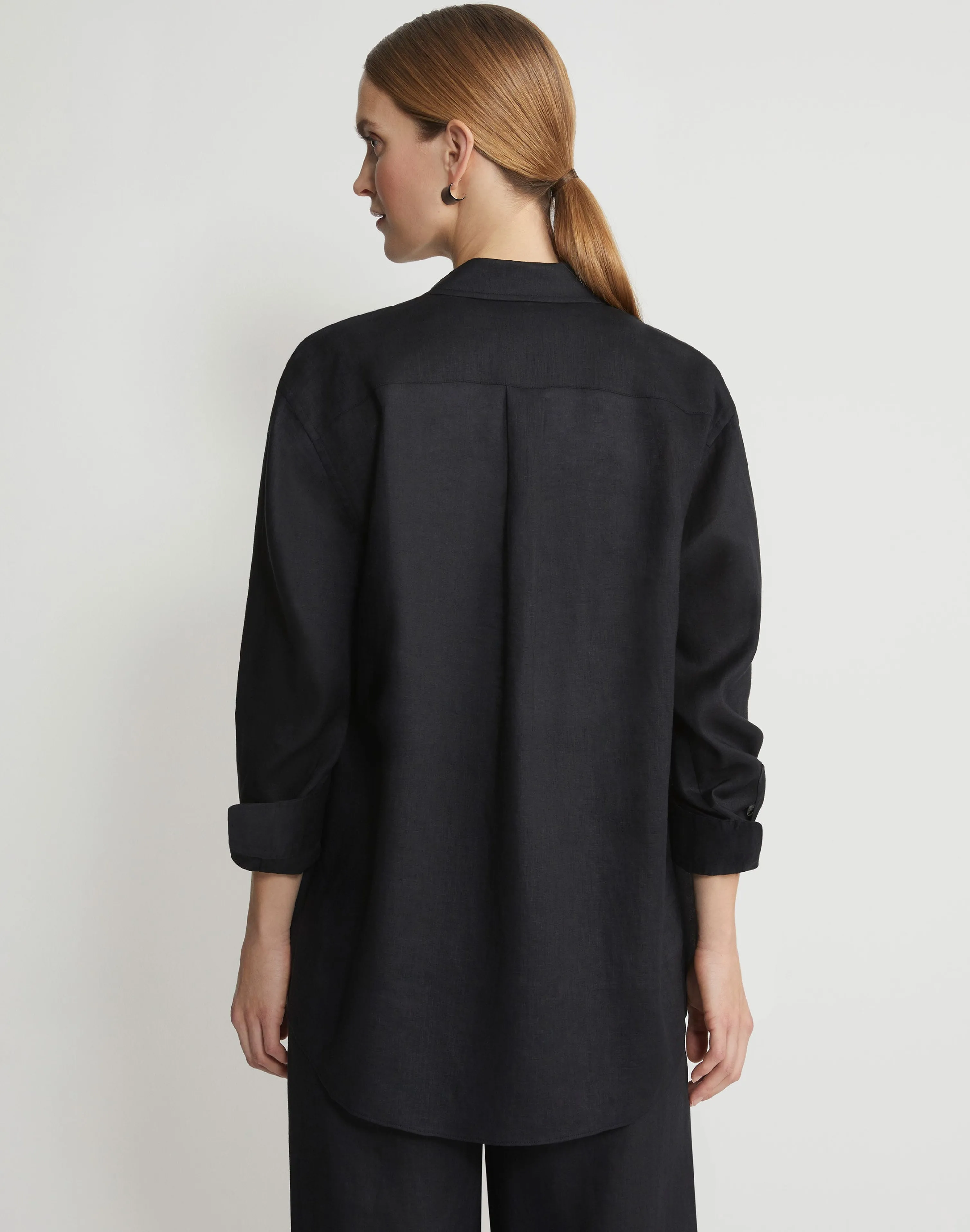 Vintage Linen Boyfriend Oversized Shirt