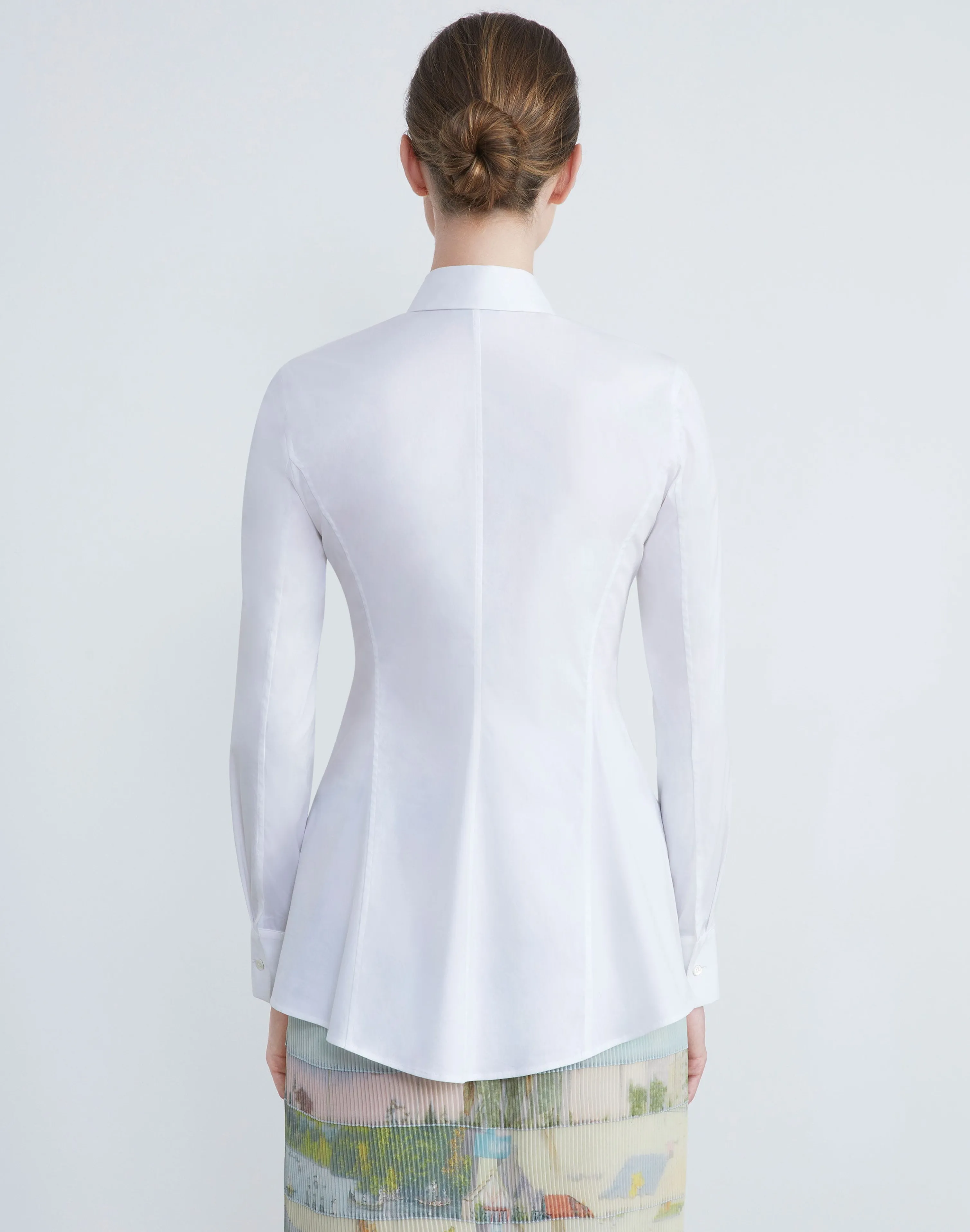 Stretch Cotton Fit & Flare Shirt