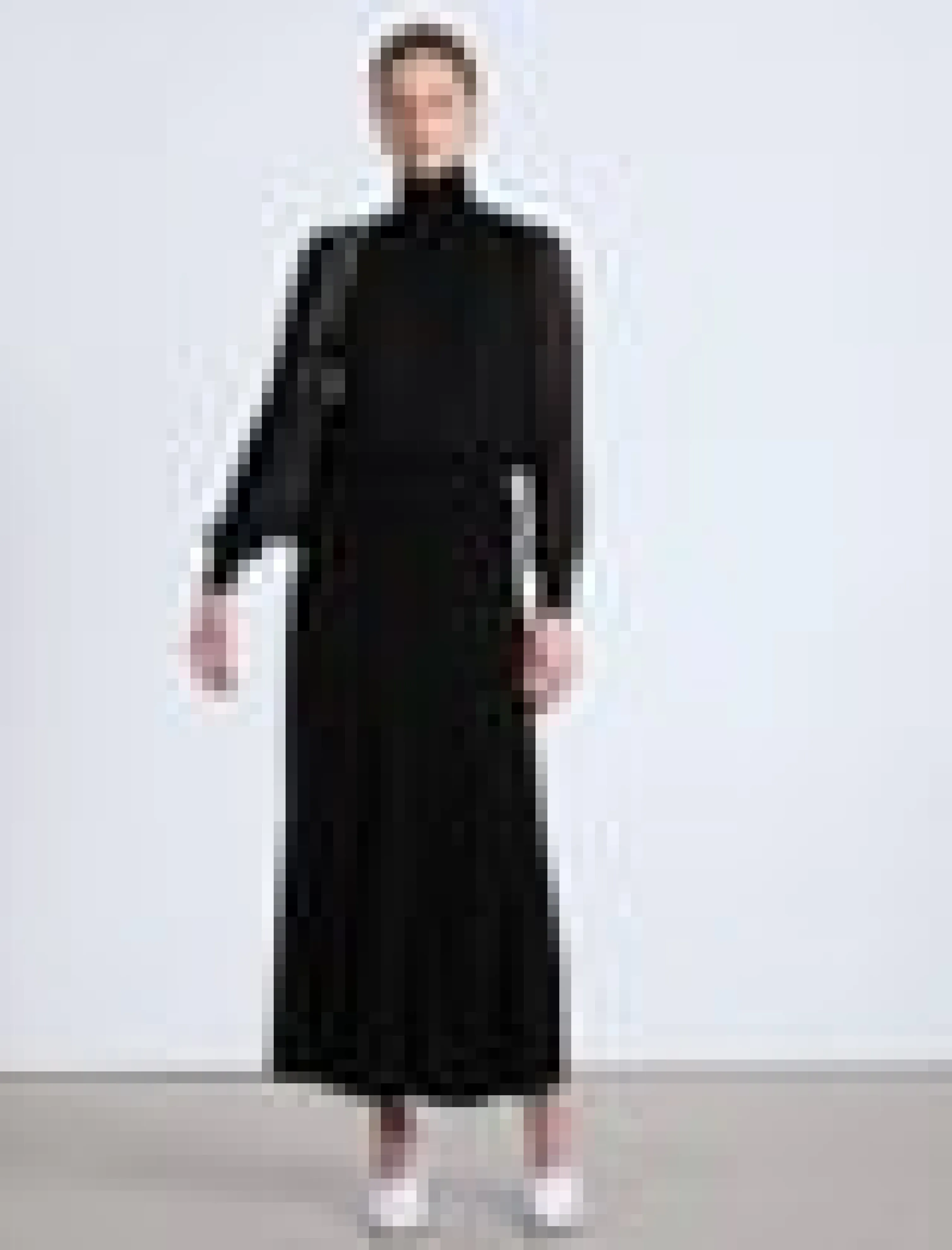 Silk Georgette Turtleneck Blouse