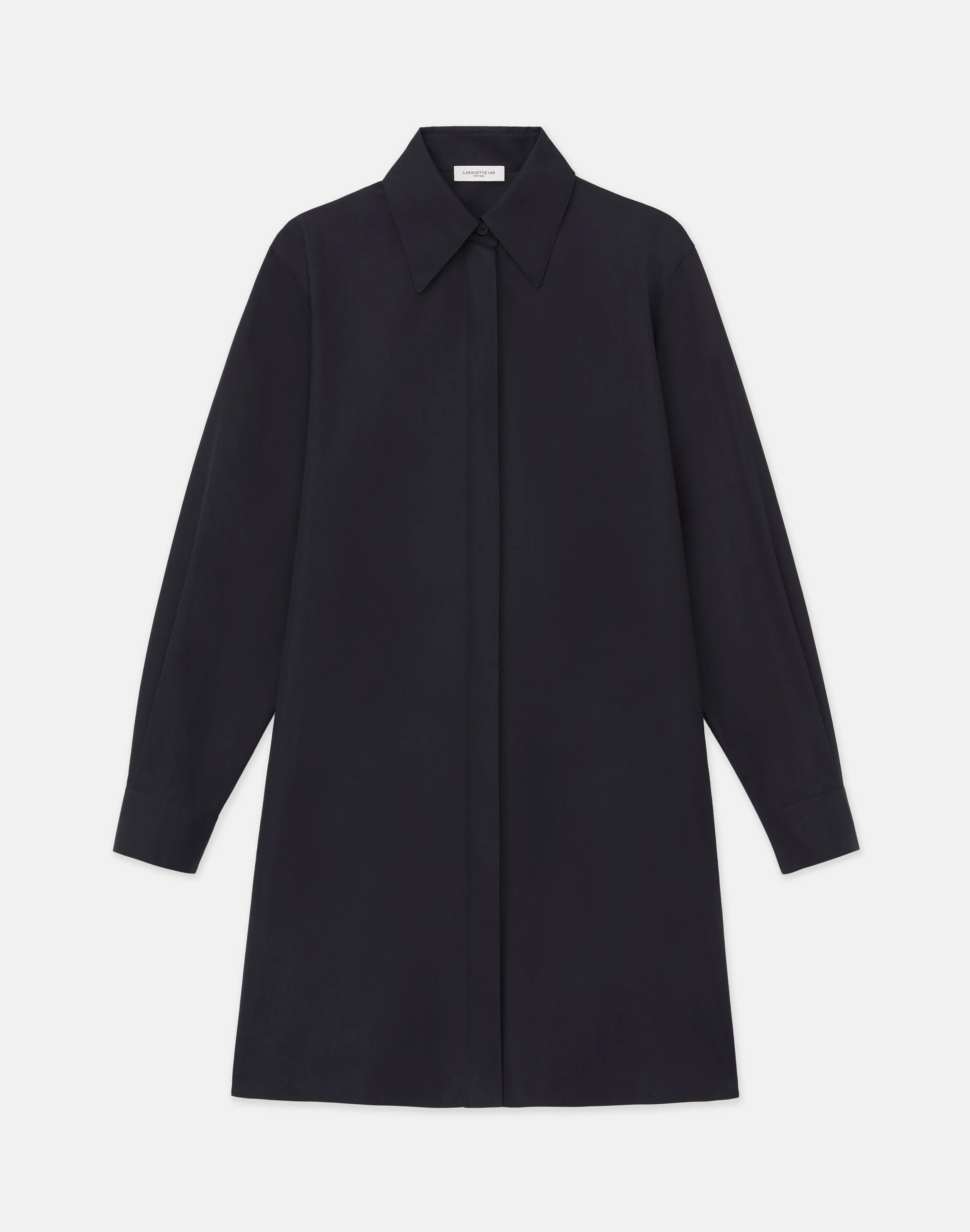 Organic Cotton Poplin Side Button Shirt