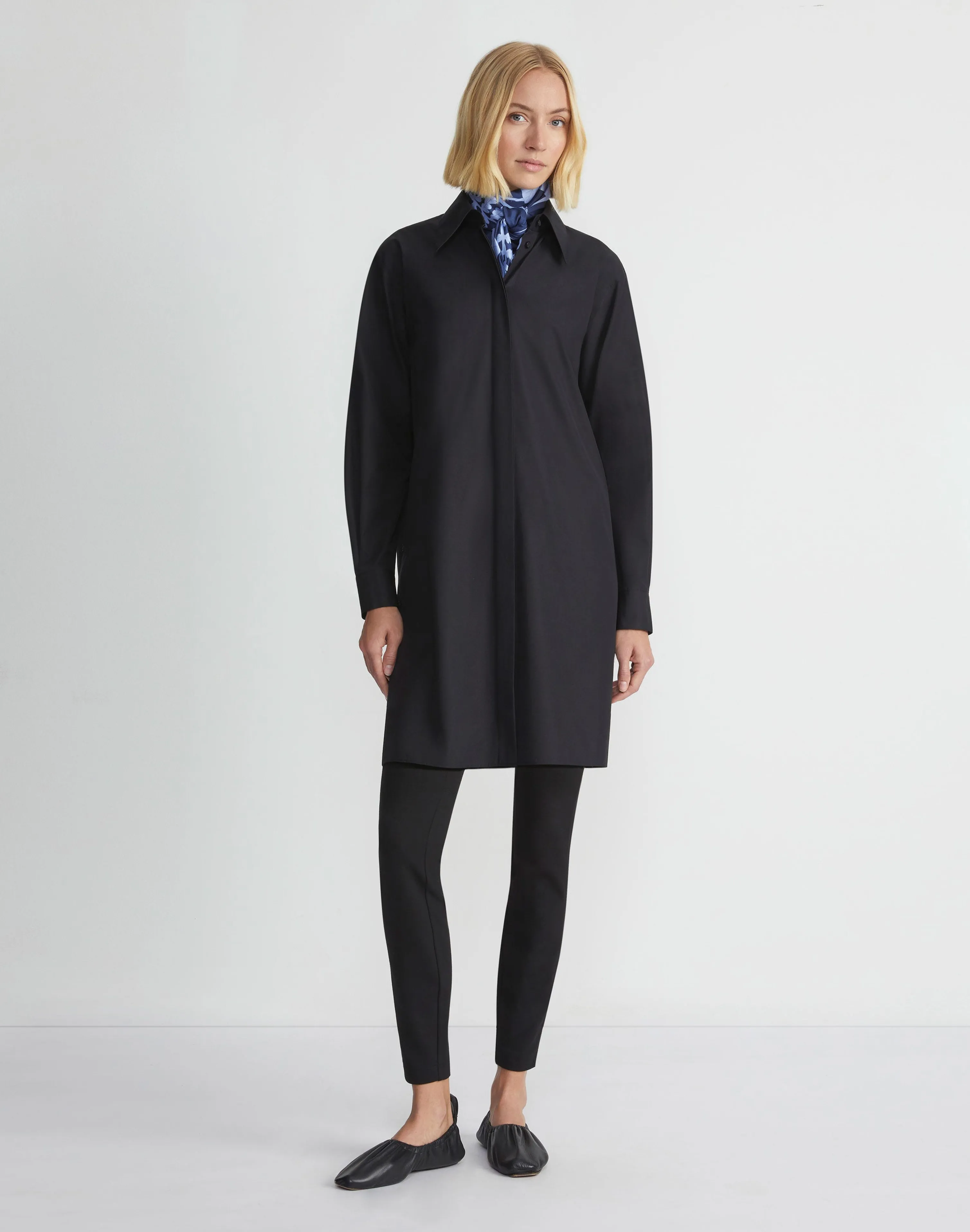 Organic Cotton Poplin Side Button Shirt