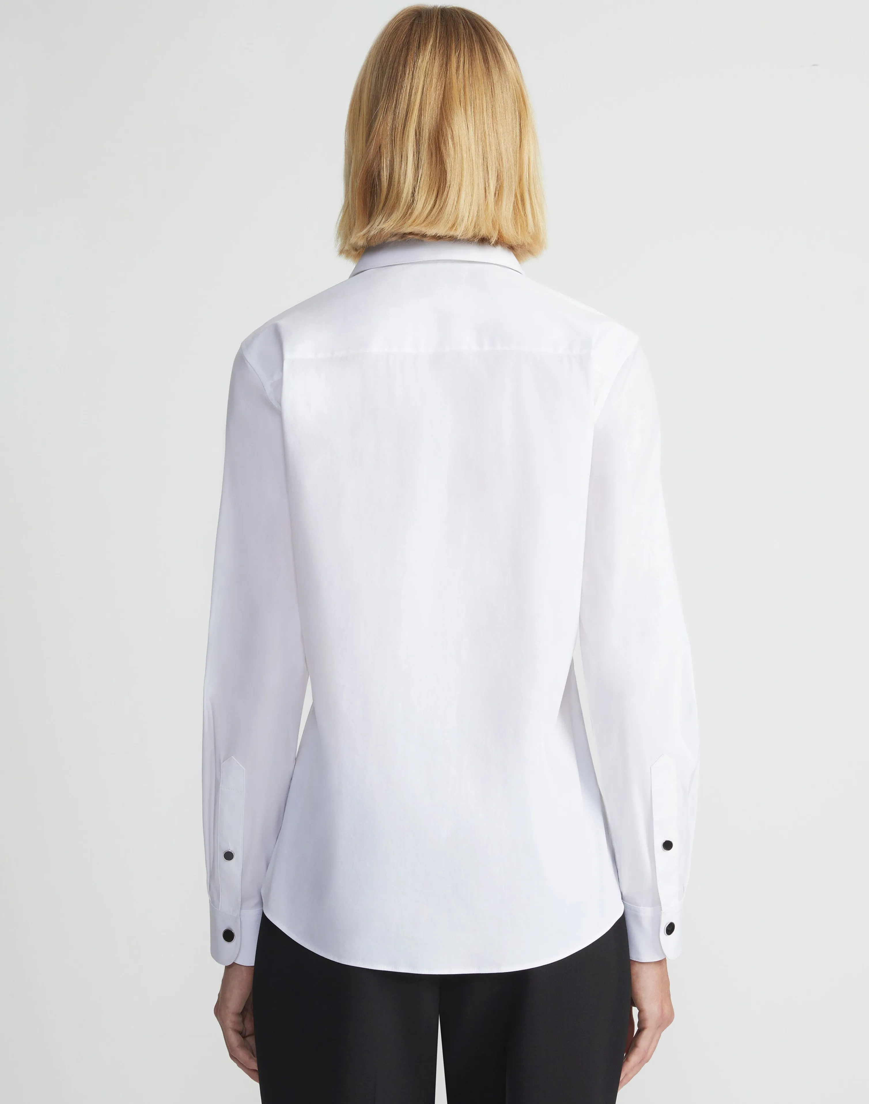 Stretch Cotton Snap Front Shirt