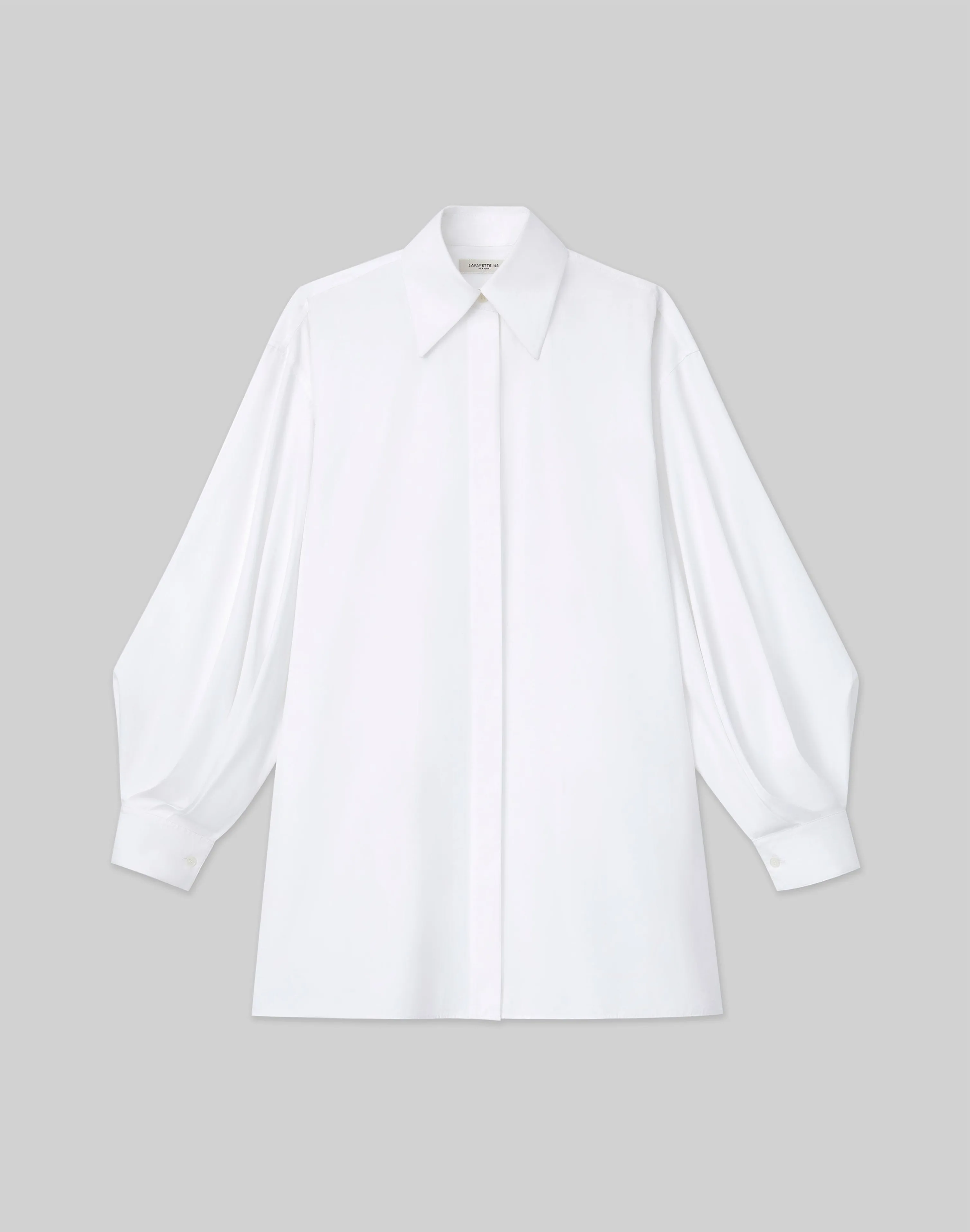 Organic Cotton Poplin Tie Back Oversized Shirt