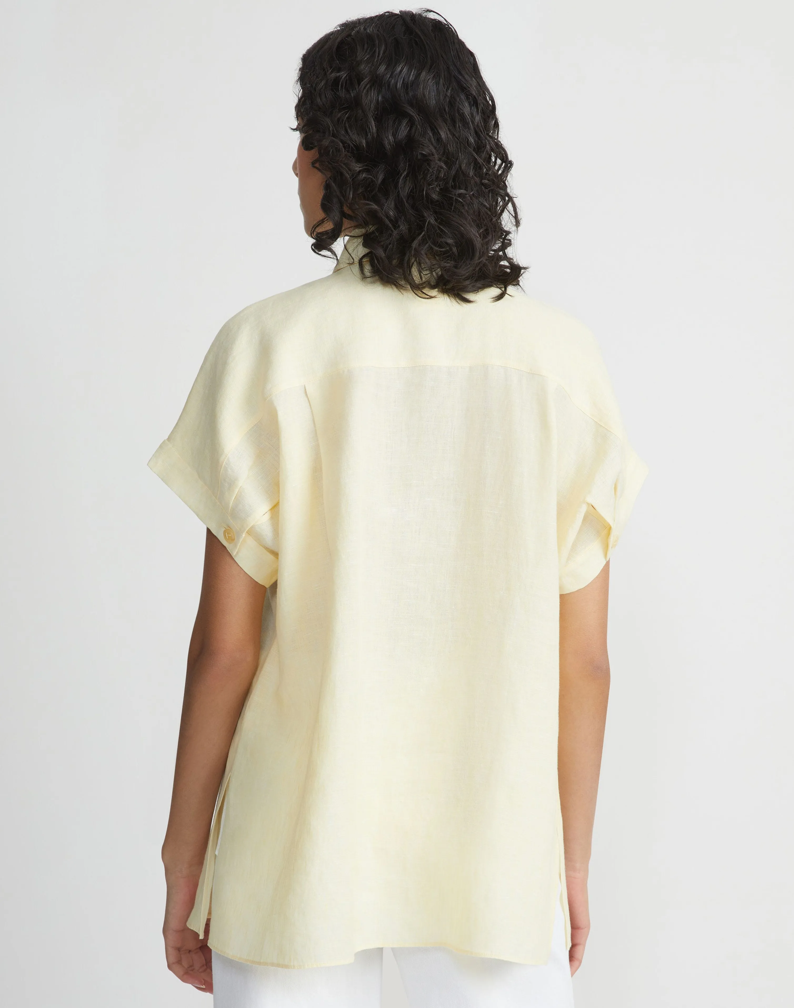 Organic Linen Dolman Polo