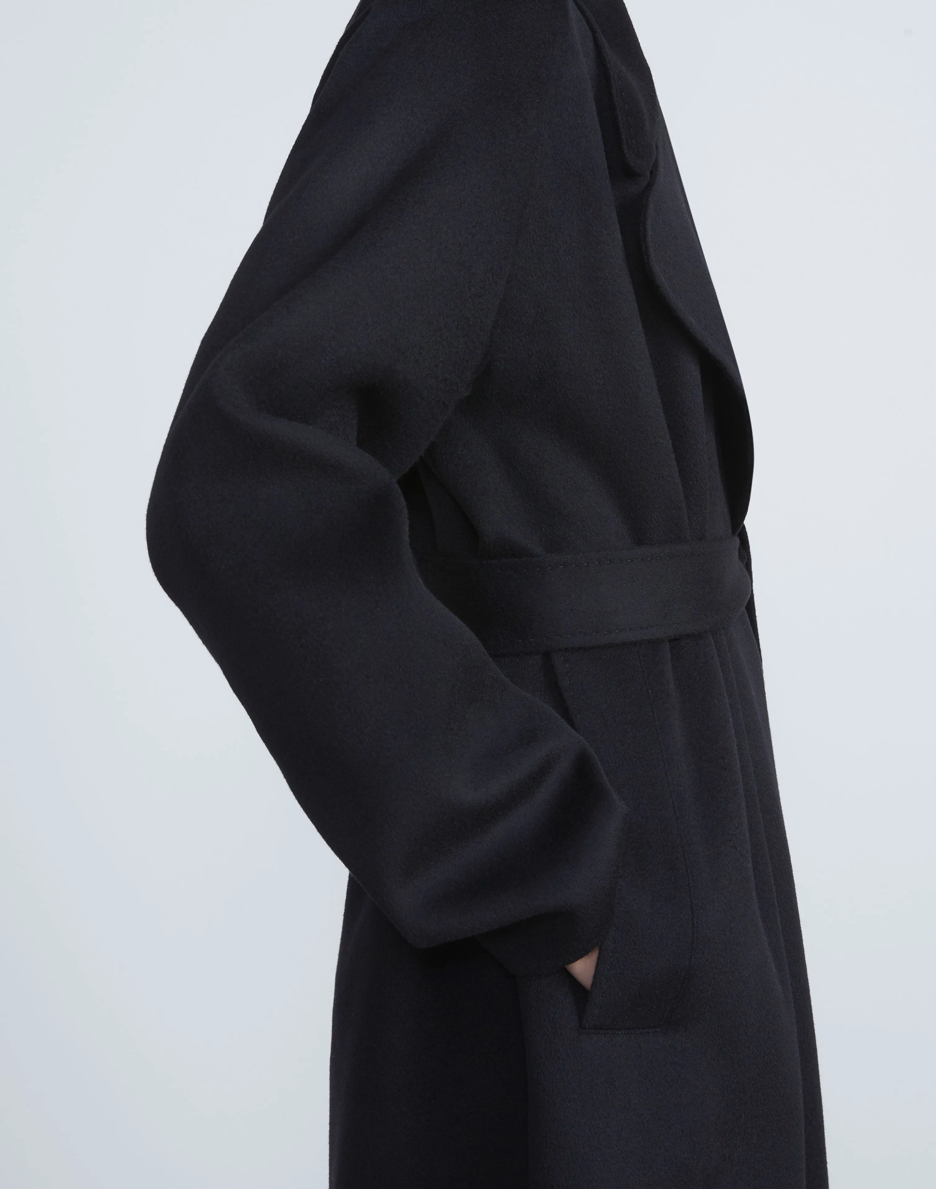 Double Face Cashmere Oversized Trench Coat