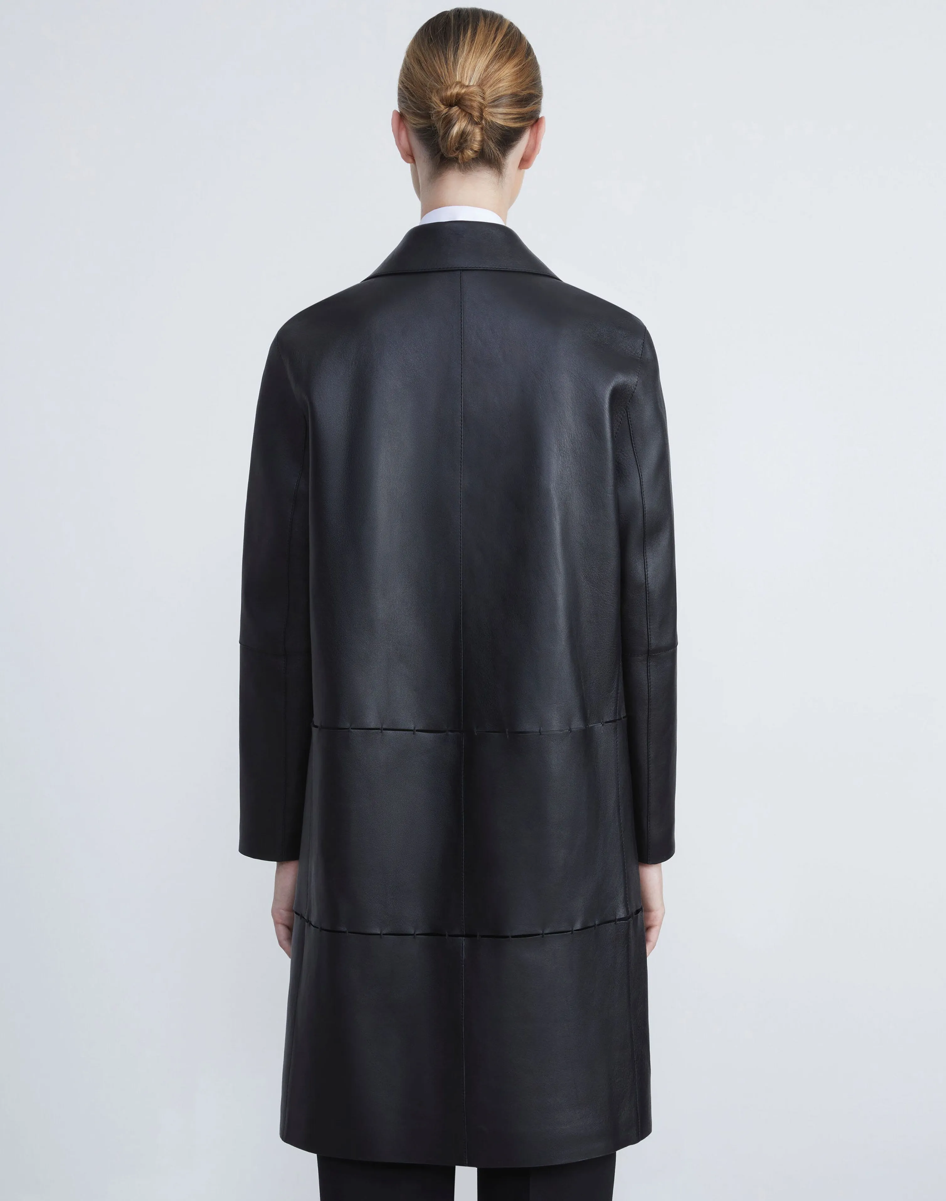 Nappa Leather Double Face Oversized Coat