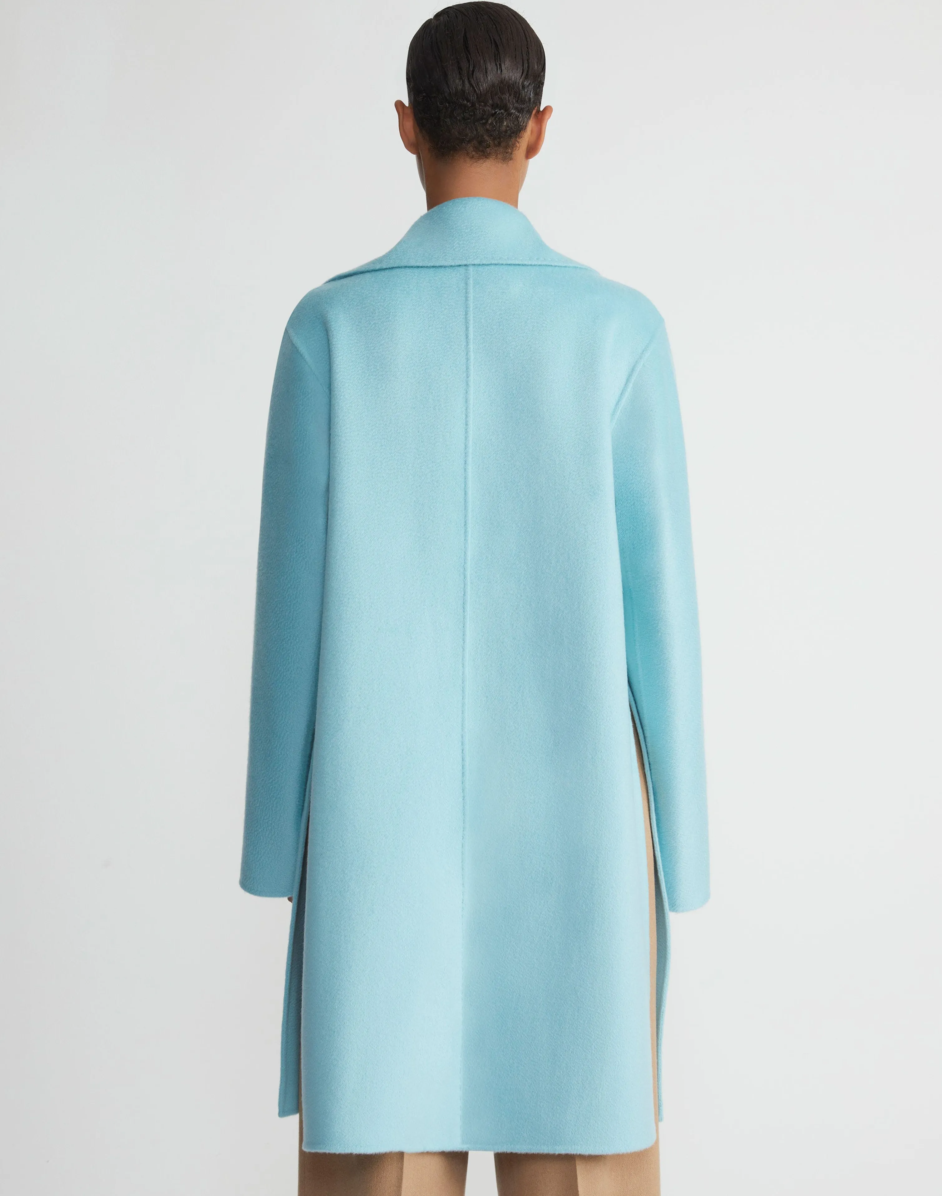 Brushed Cashmere Double Face Oversized Coat