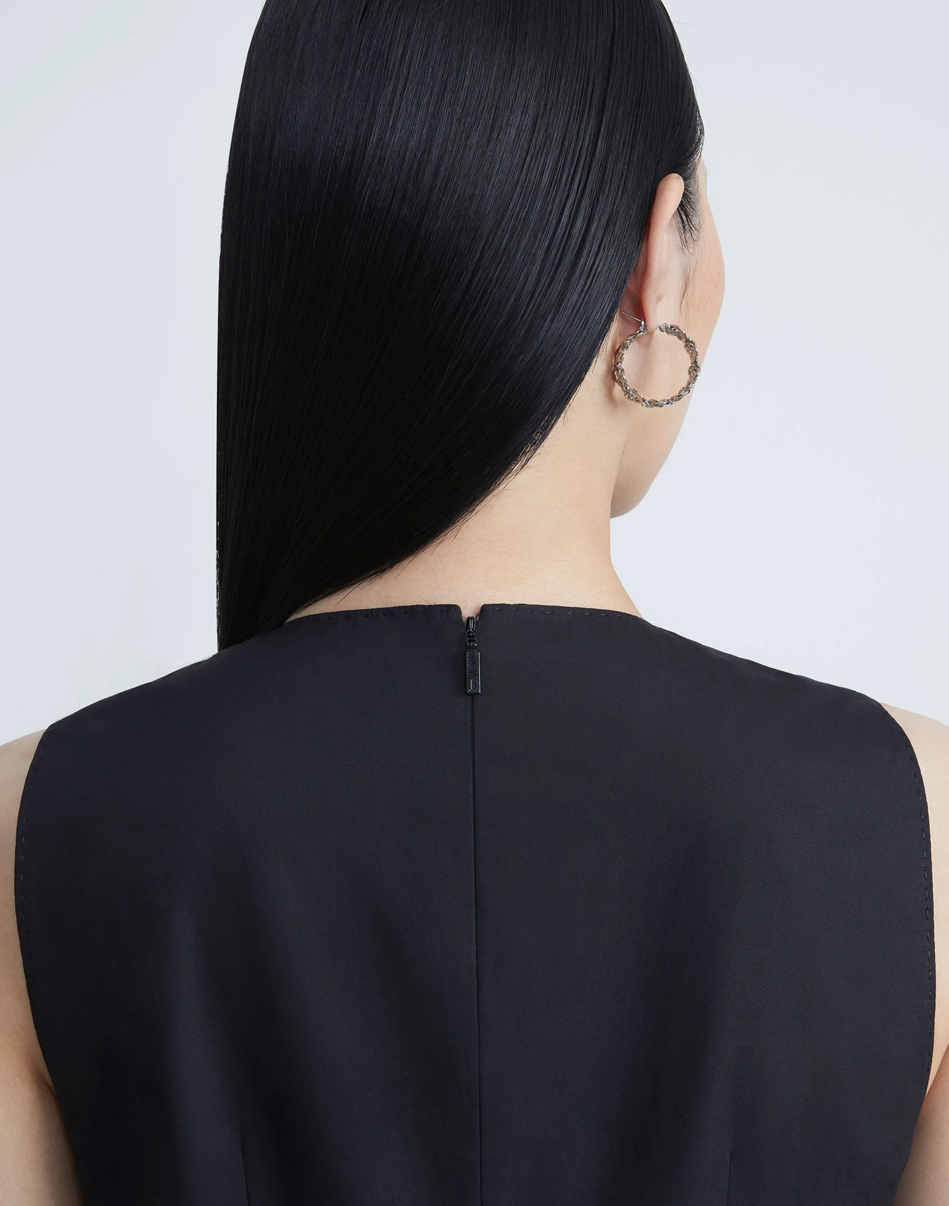 Stretch Wool Sheath Dress
