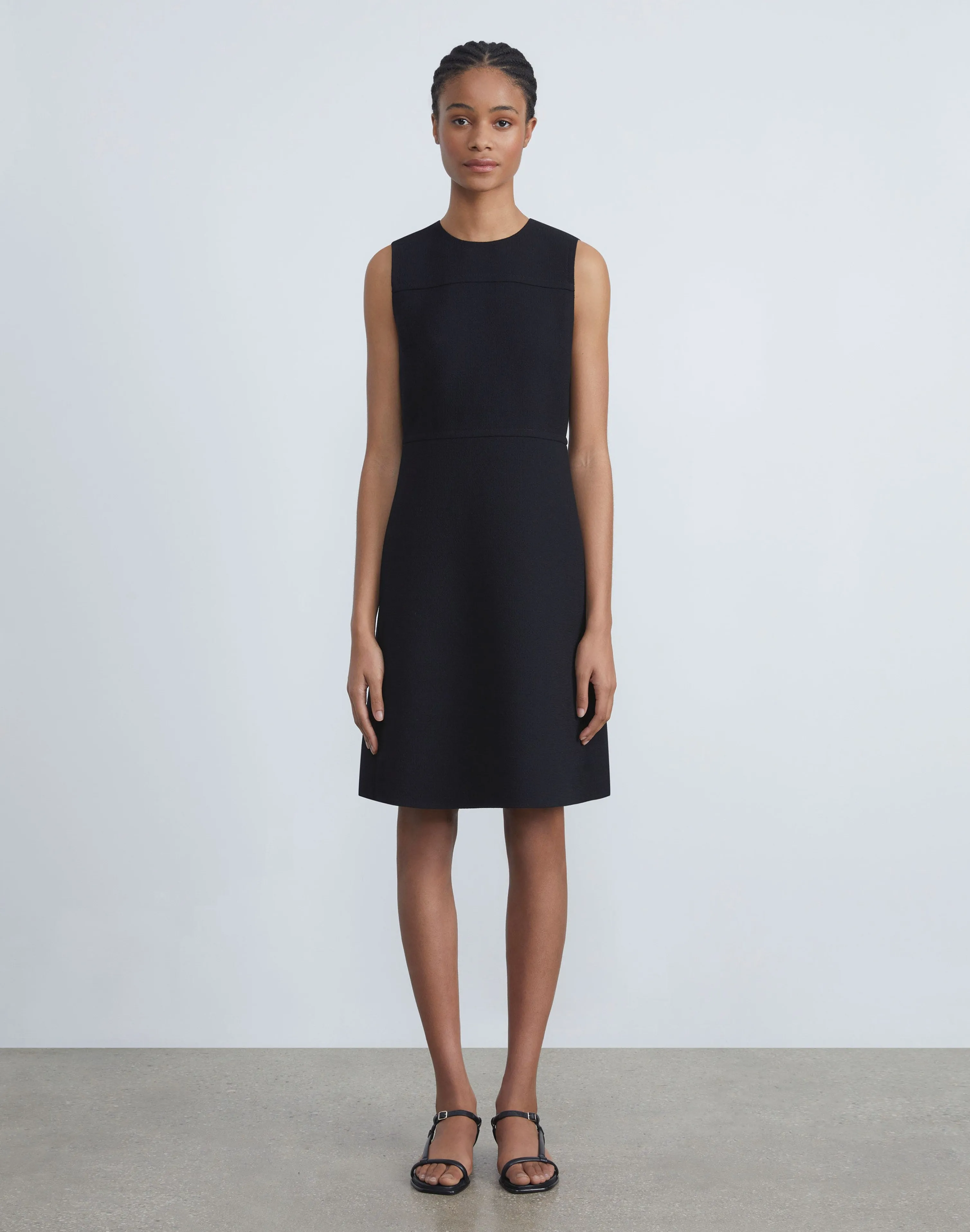 Responsible Wool Nouveau Crepe Sleeveless Dress
