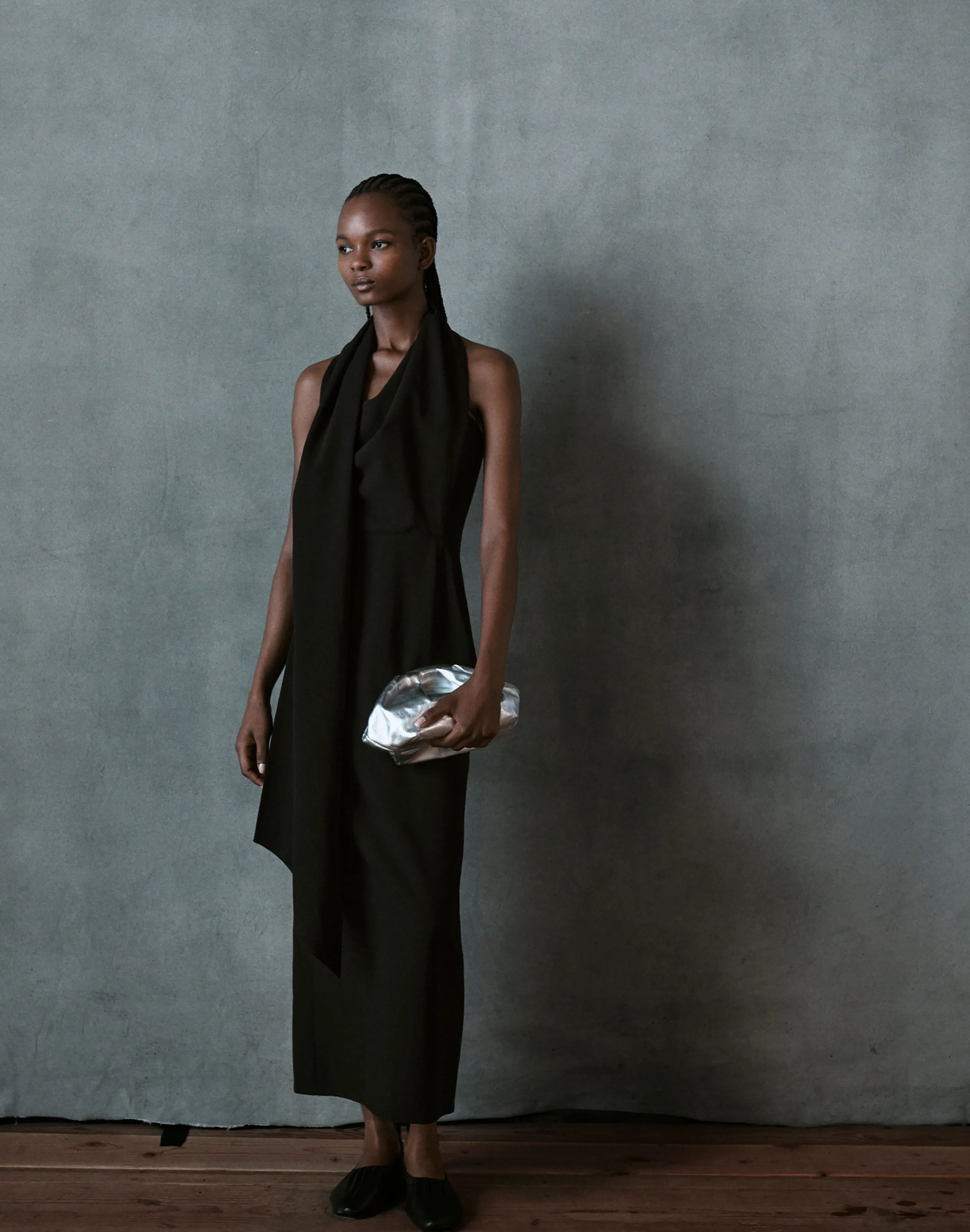 Responsible Finesse Crepe Convertible Scarf Dress