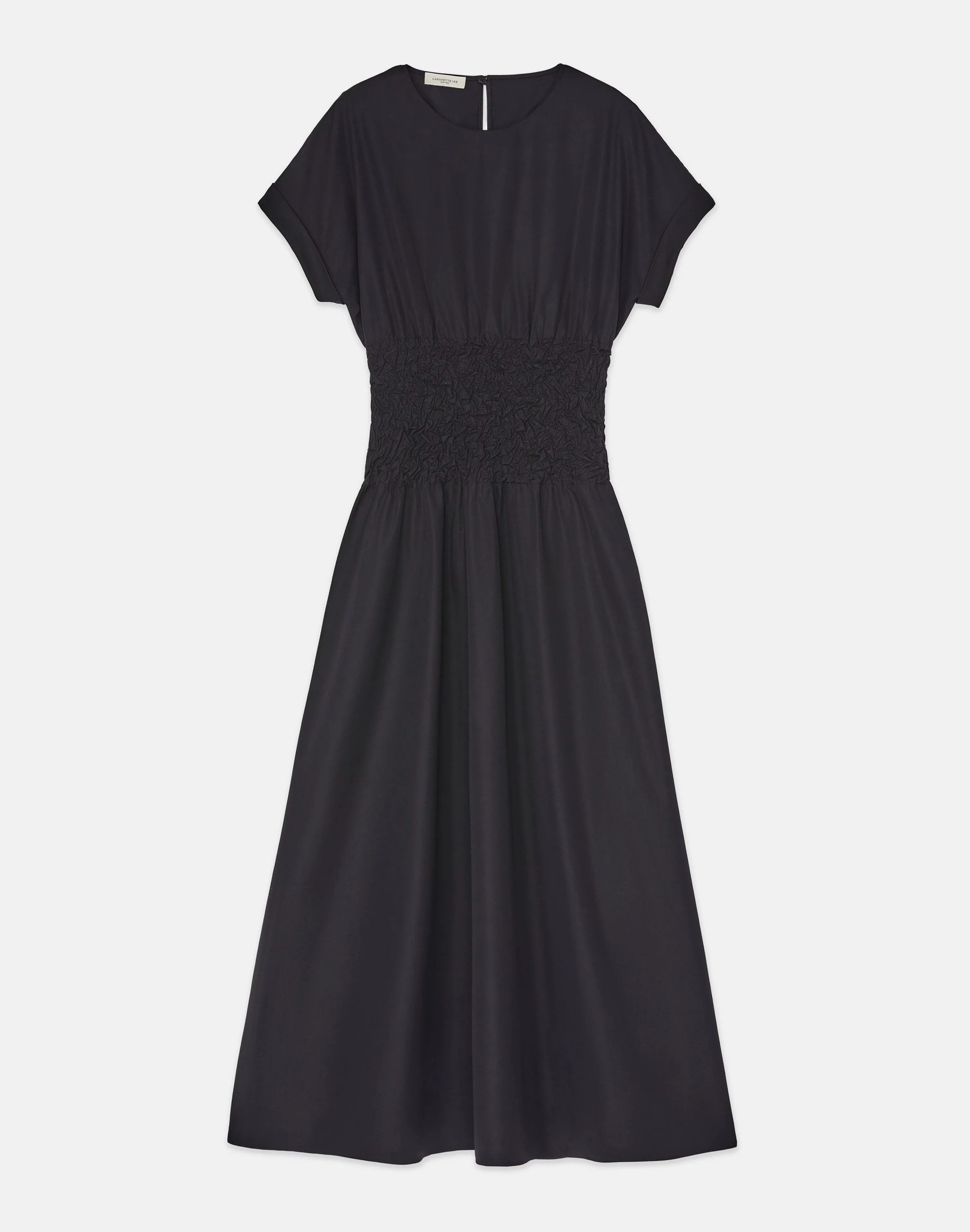 Organic Cotton Poplin Smocked Waist Dress