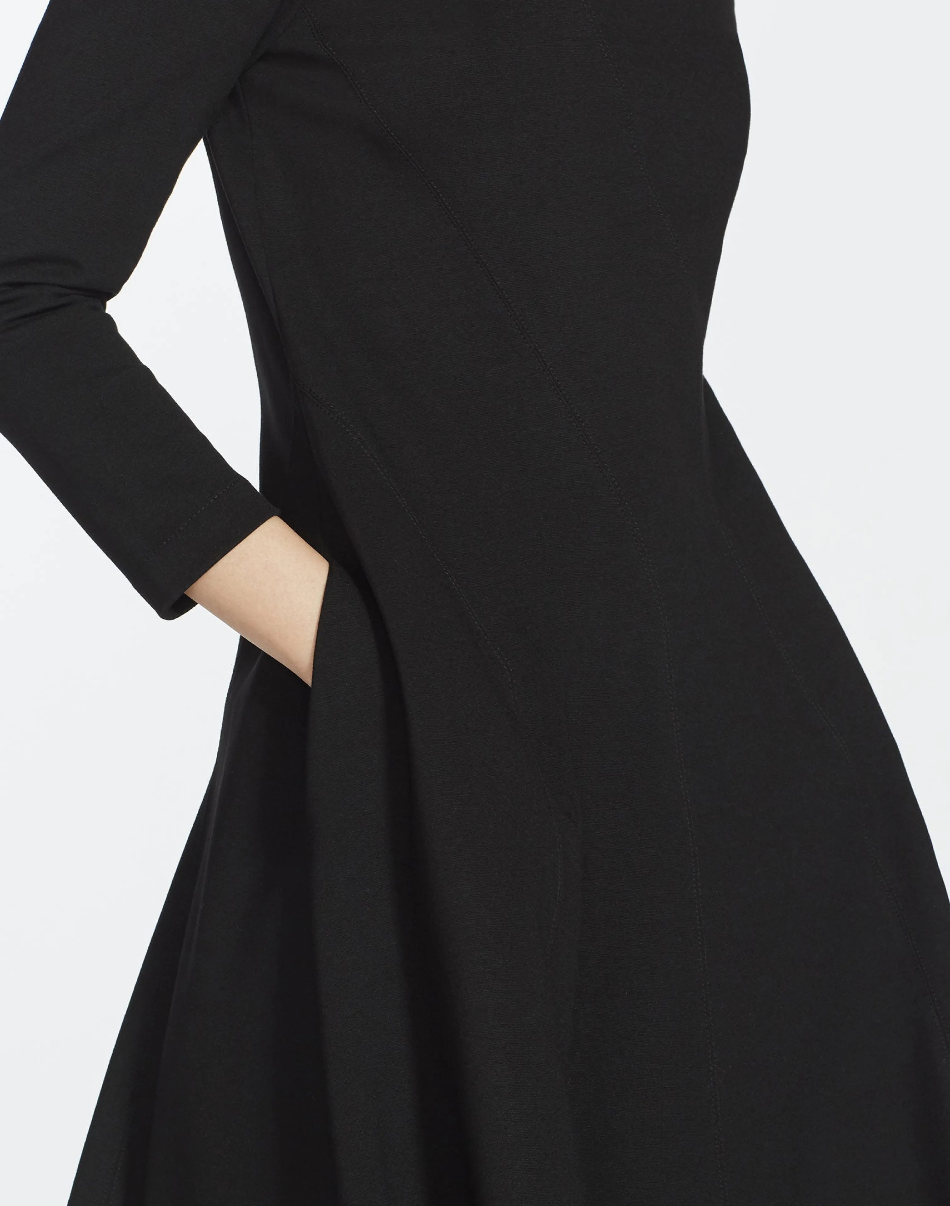 Punto Milano Flared Midi Dress