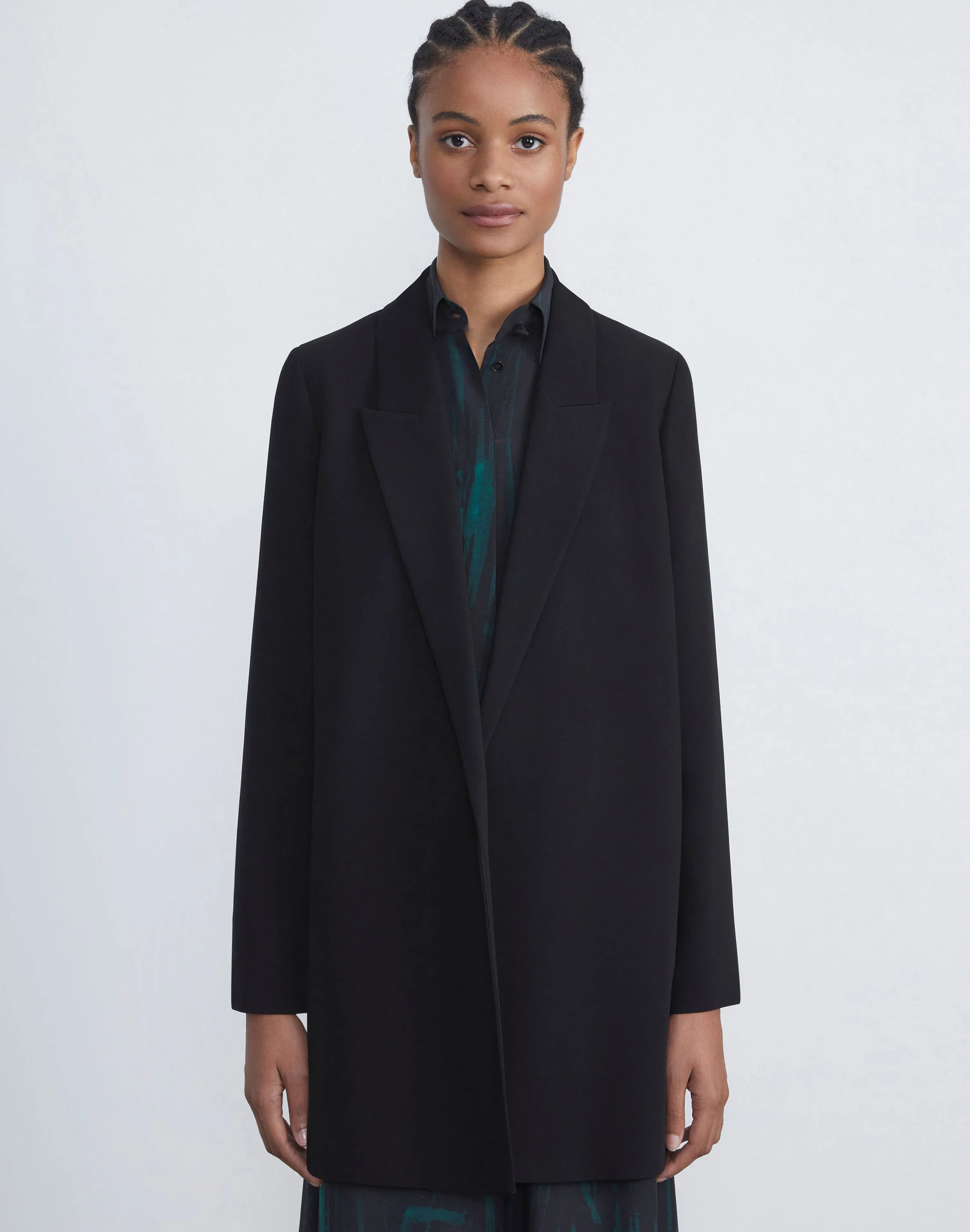 Responsible Finesse Crepe Peak Lapel Jacket