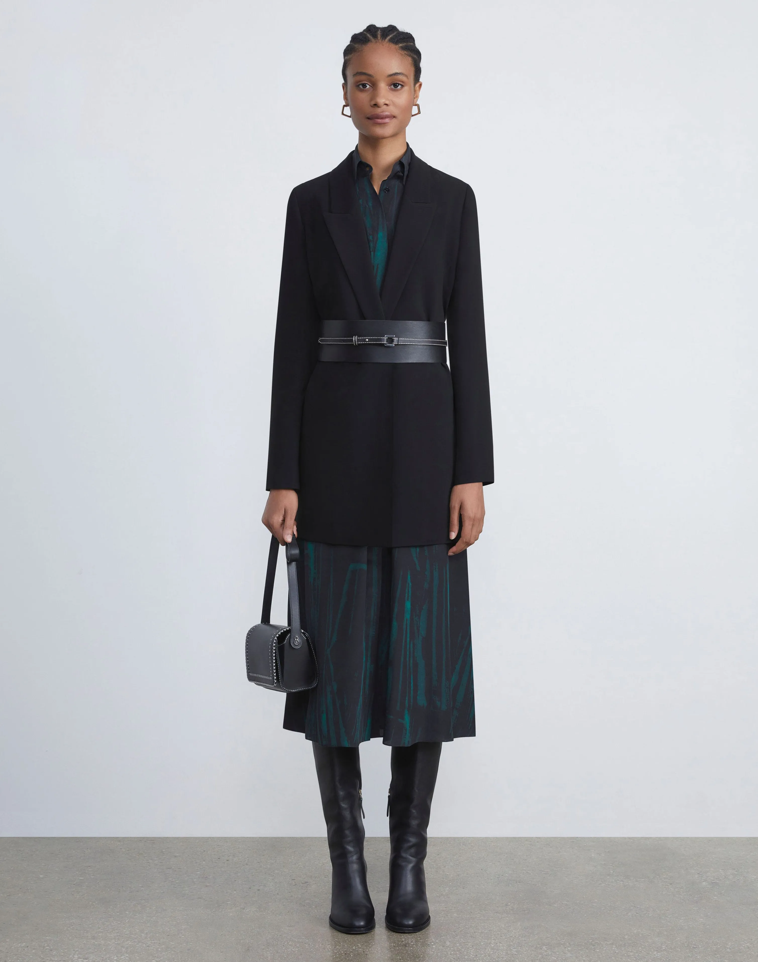 Responsible Finesse Crepe Peak Lapel Jacket