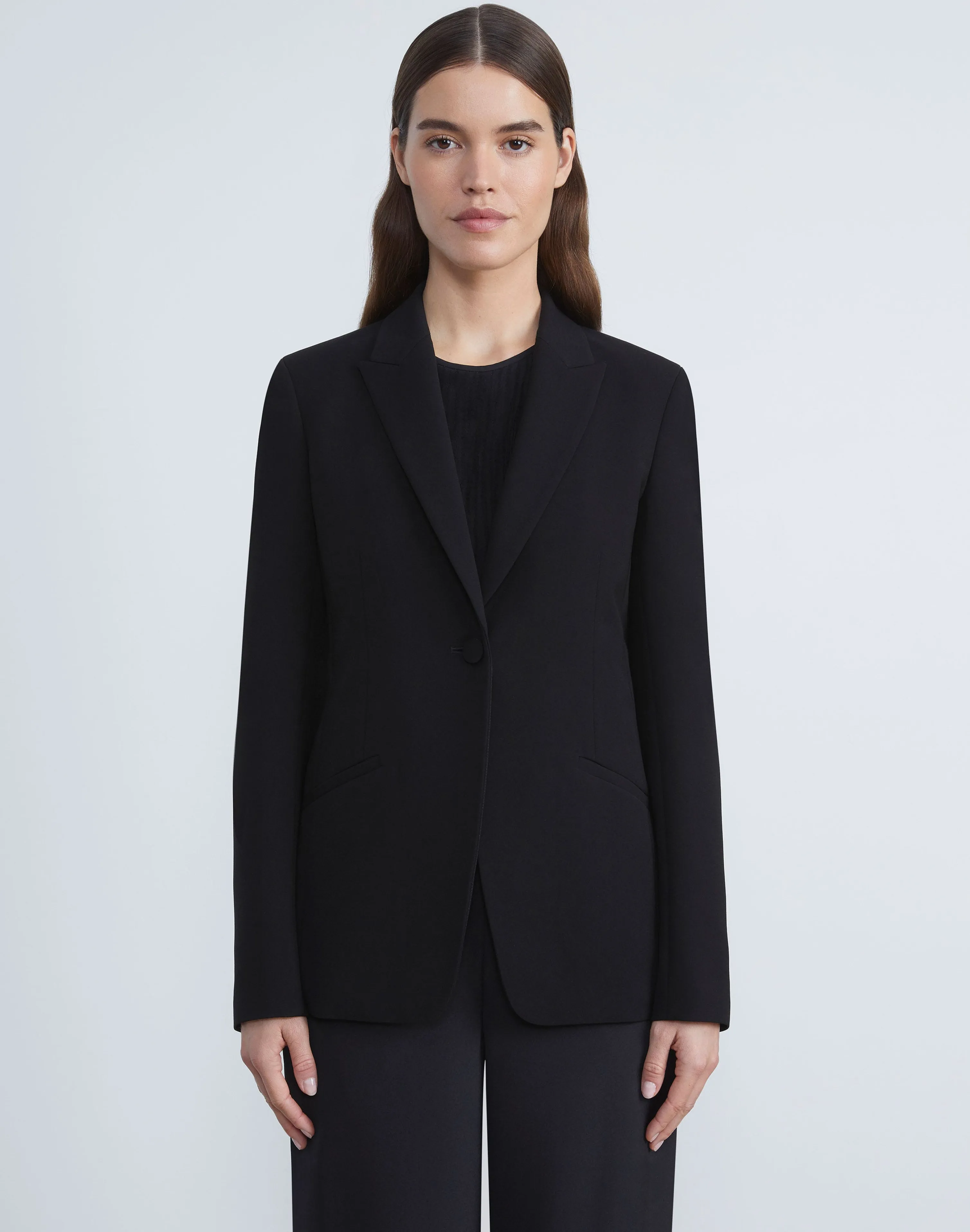 Finesse Crepe Cutaway Blazer