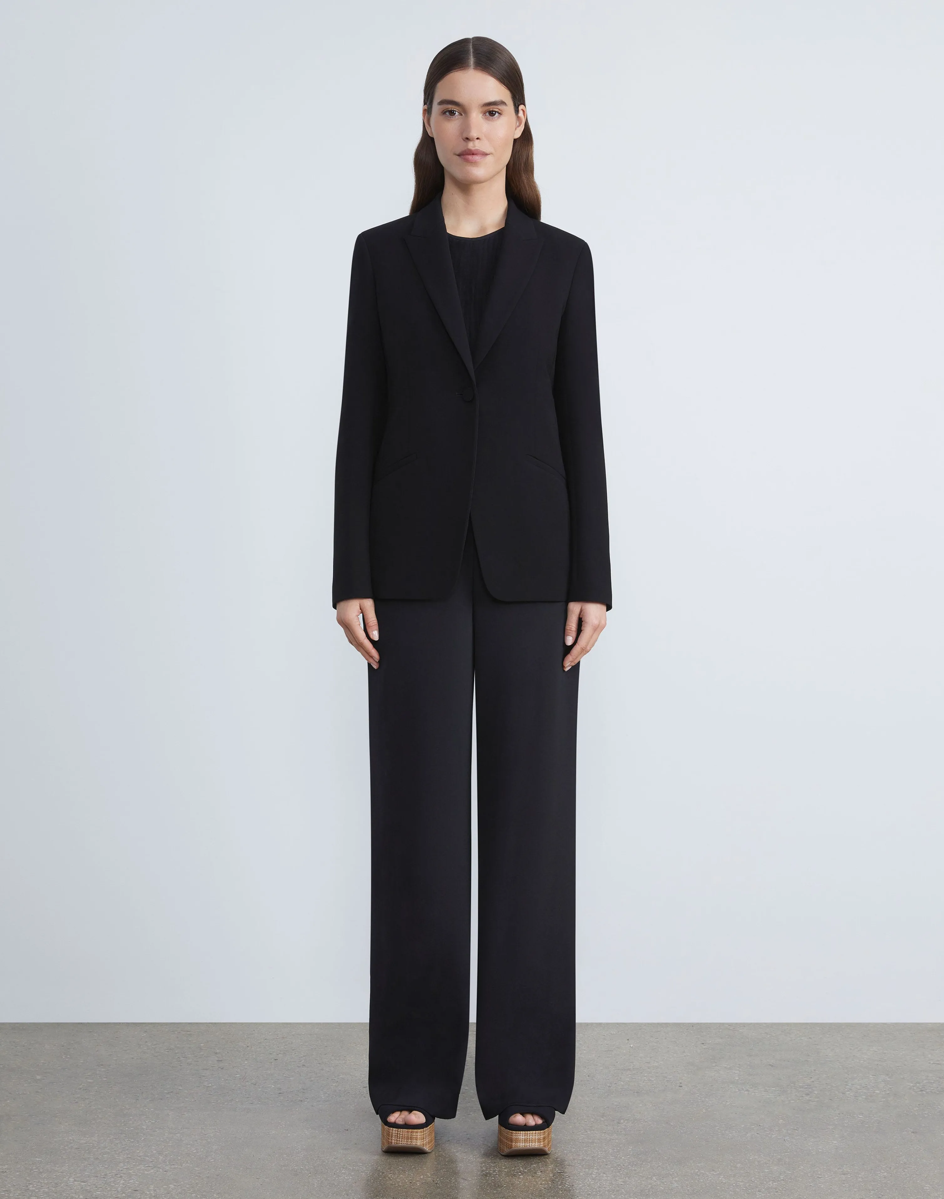 Finesse Crepe Cutaway Blazer