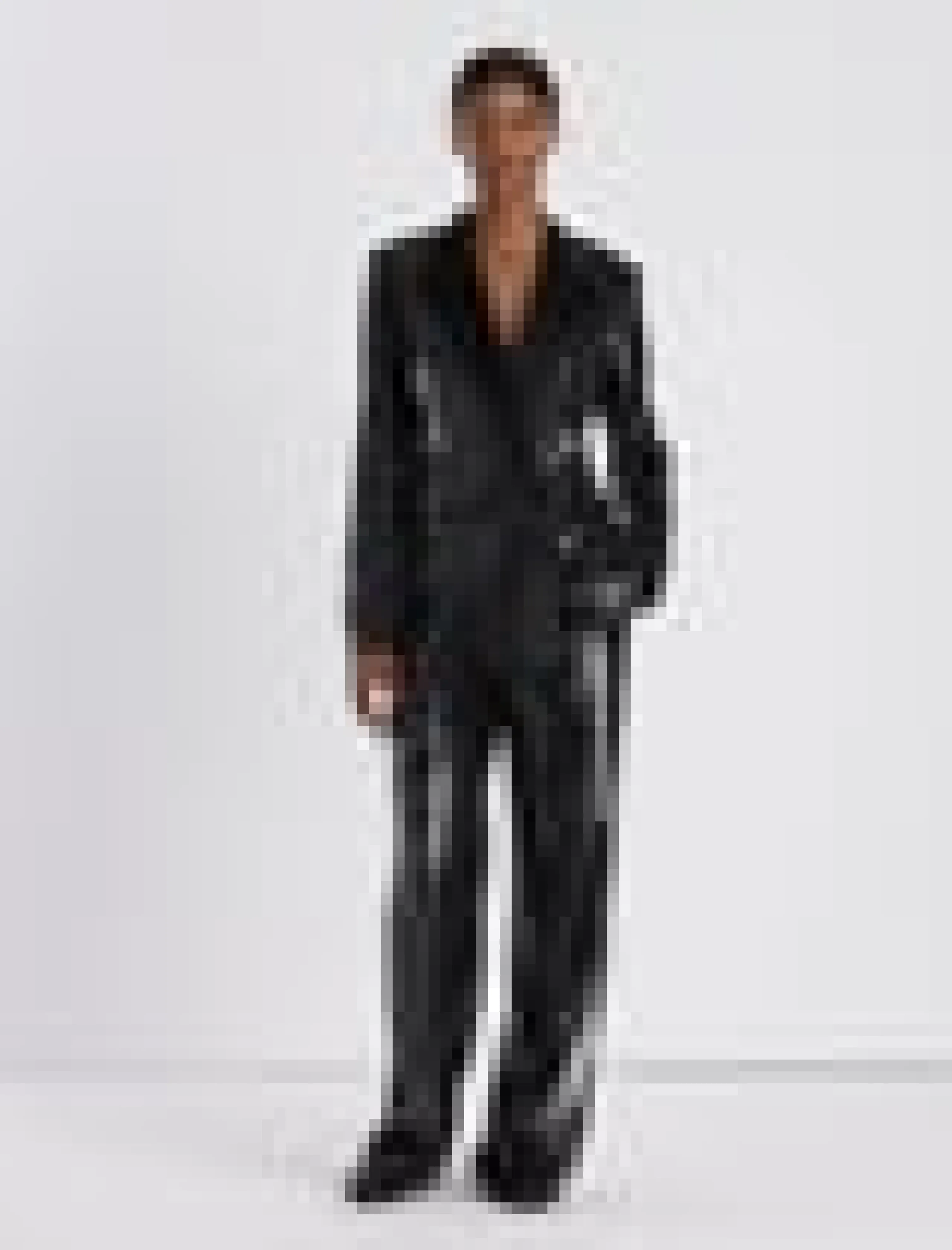 Sequin Chiffon Double Breasted Blazer