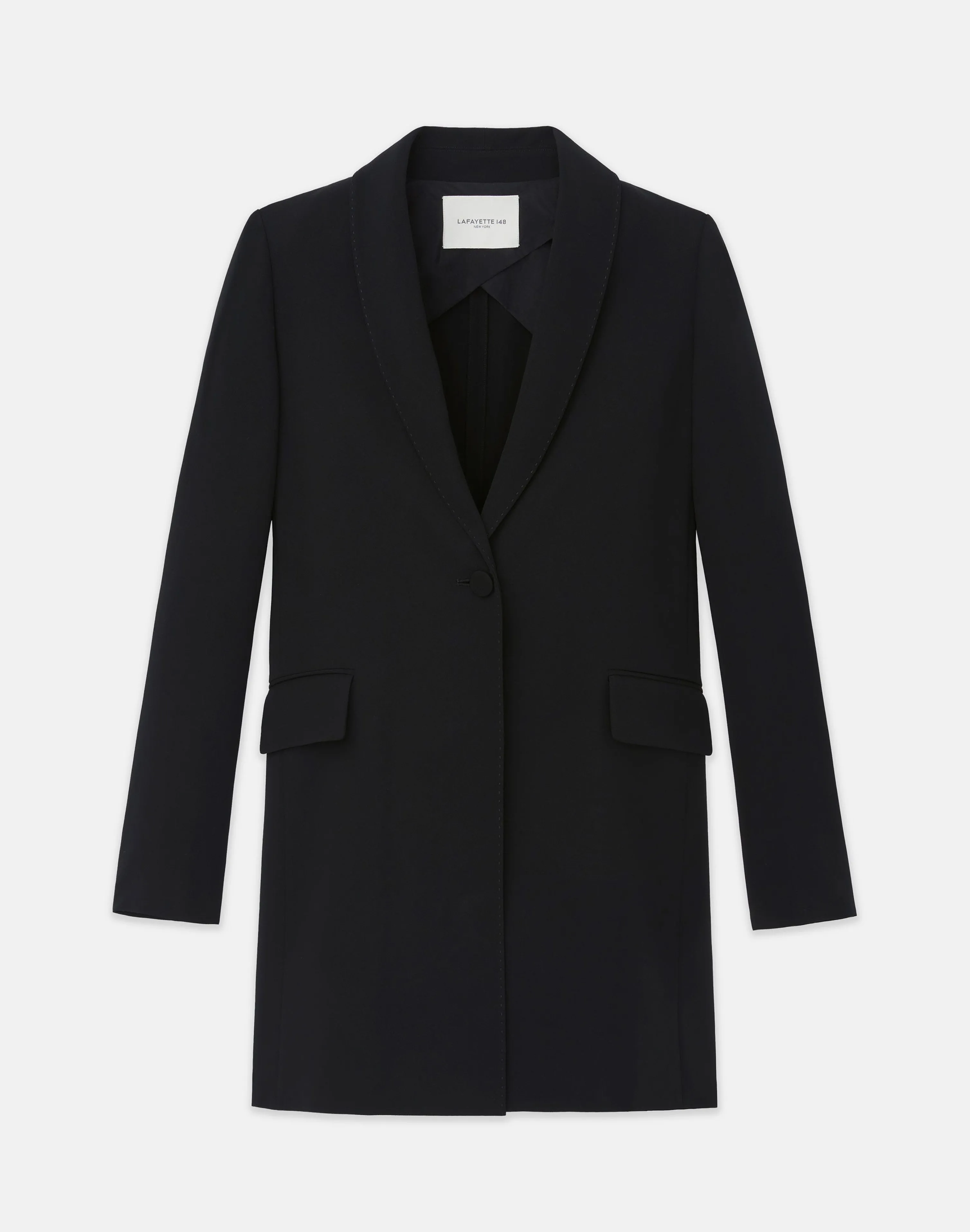 Responsible Finesse Crepe Shawl Collar Jacket