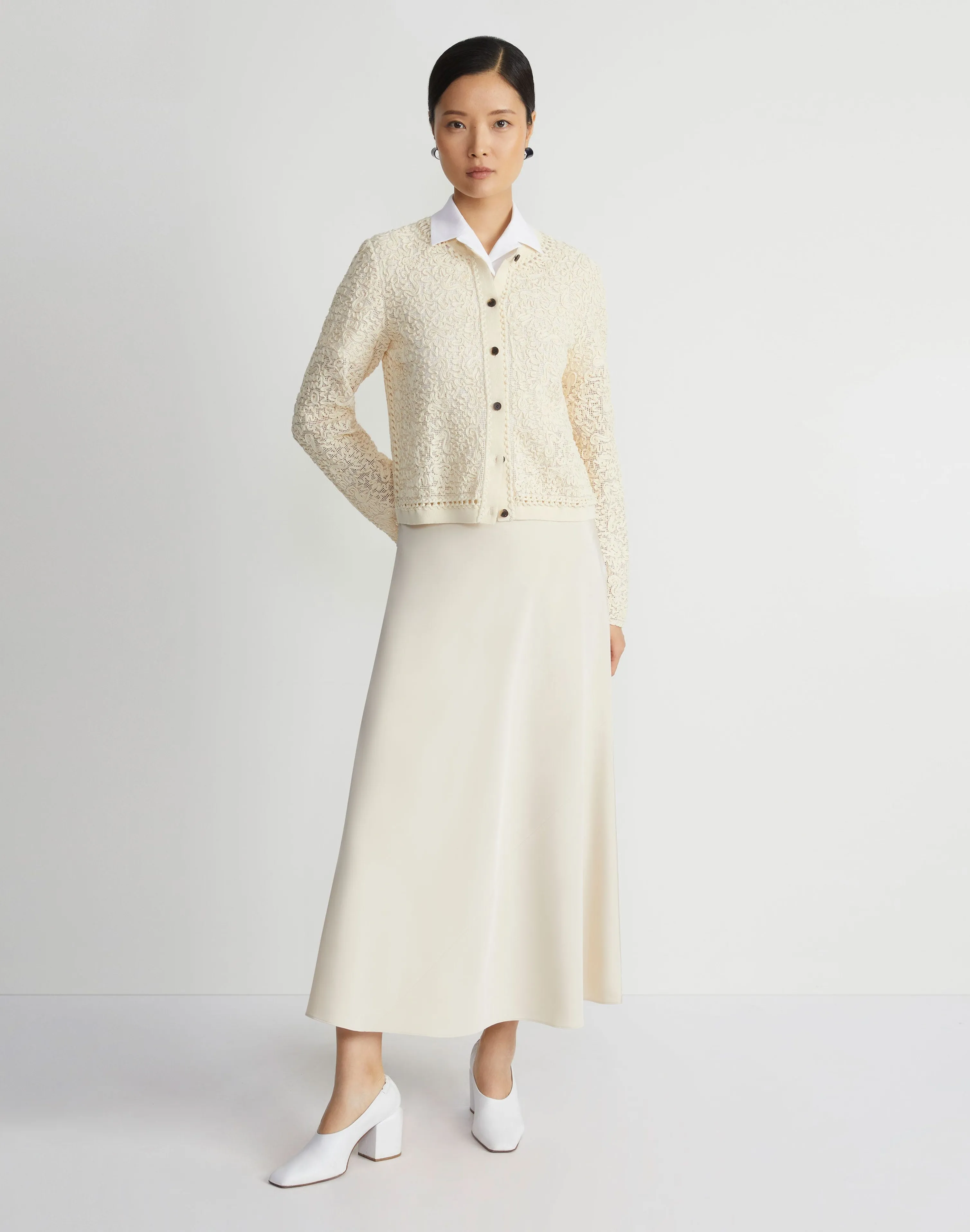 Soutache Embroidered Cotton Cardigan