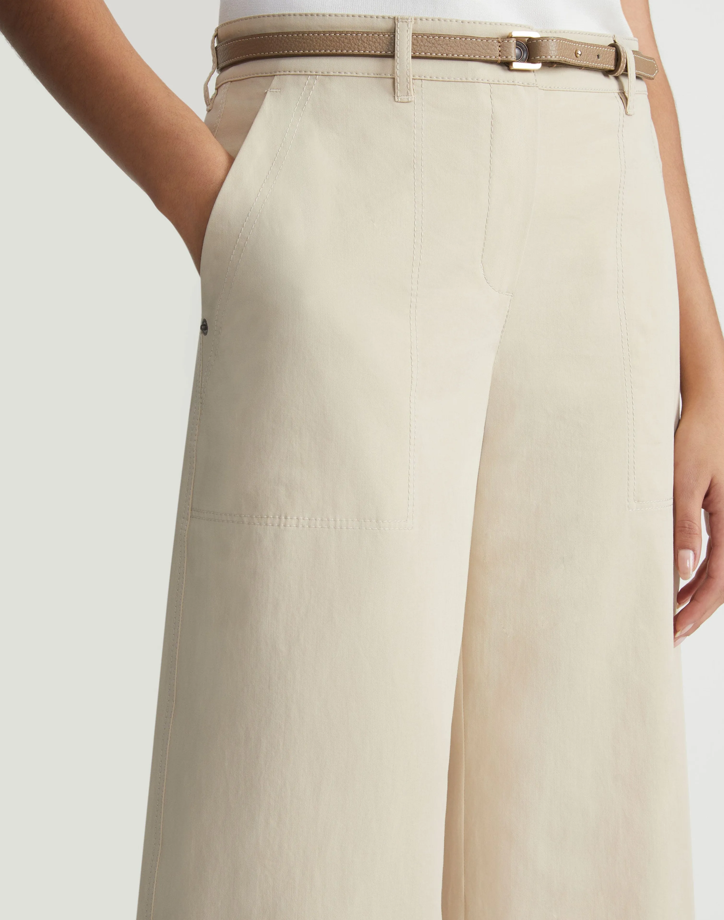 Bi-Stretch Pima Cotton Fulton Cropped Pant