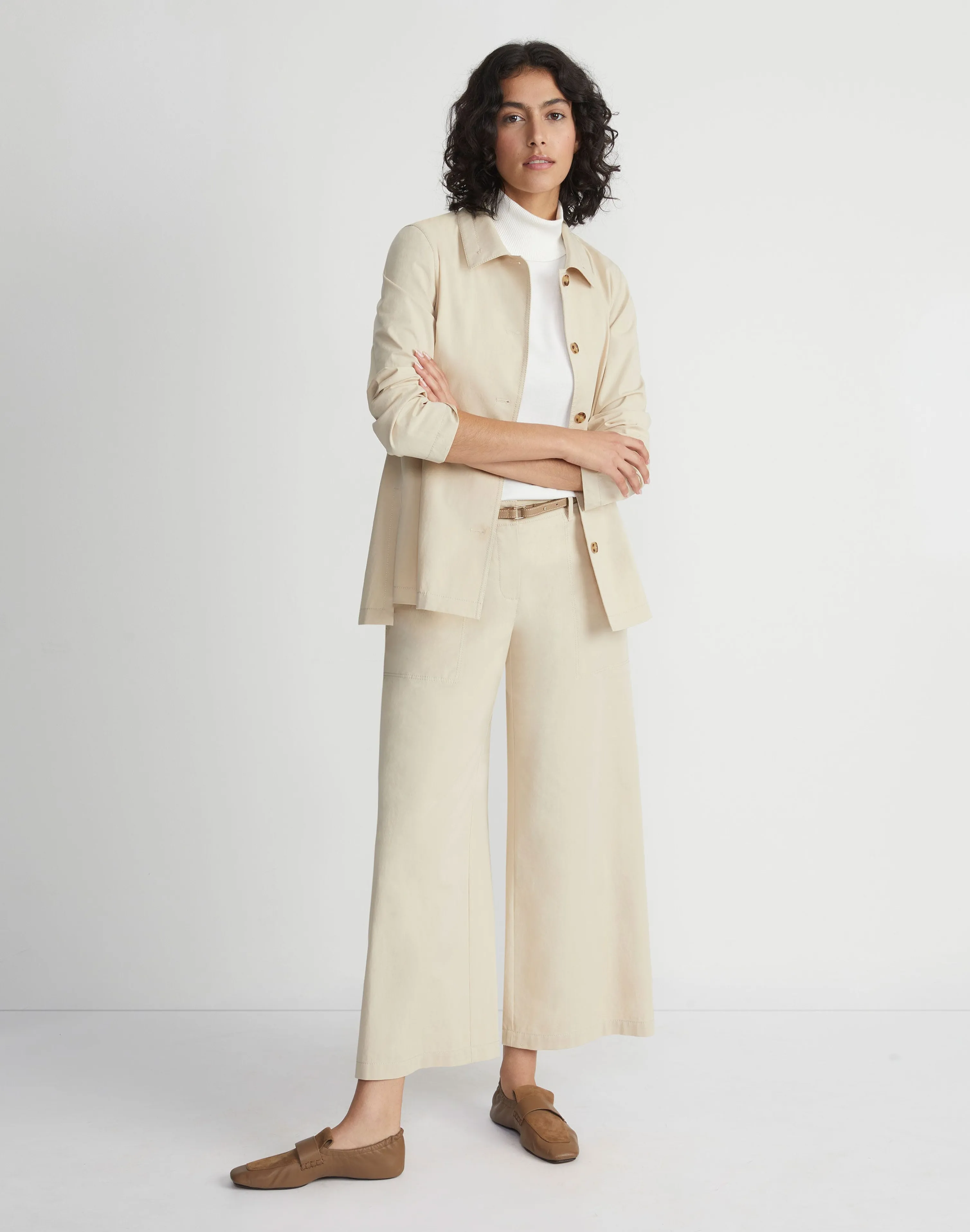 Bi-Stretch Pima Cotton Fulton Cropped Pant