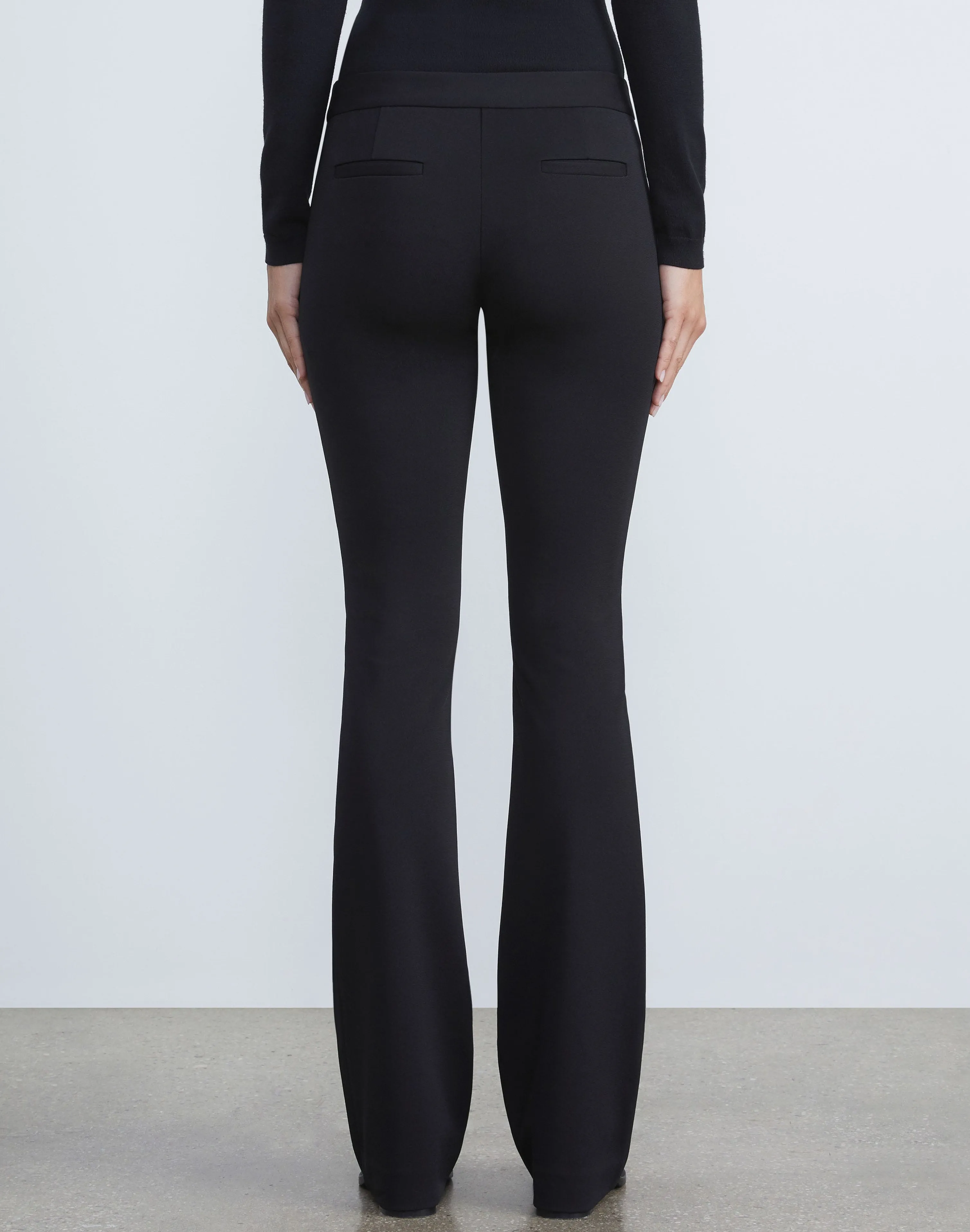 Compact Stretch Viscose Waldorf Flared Pant