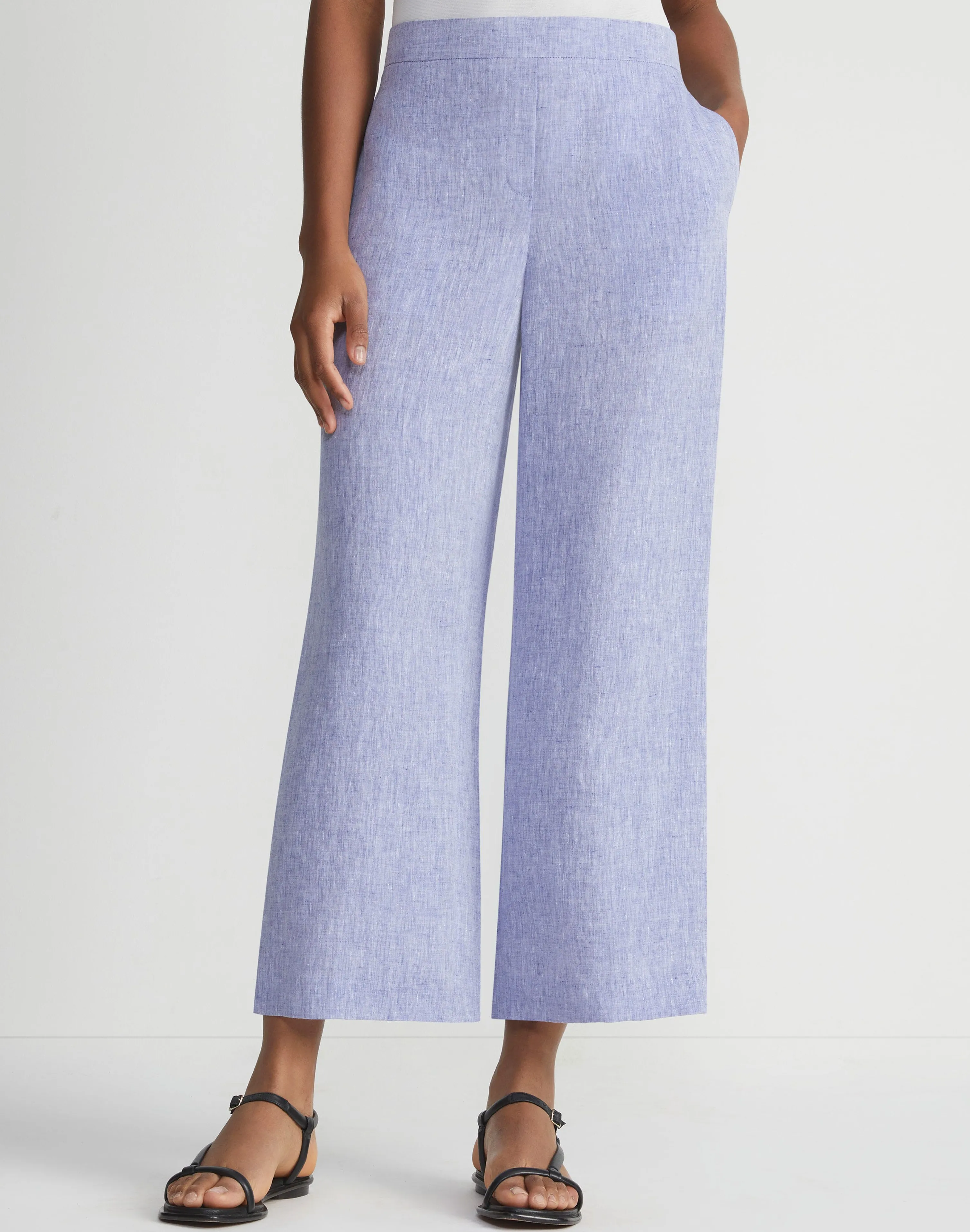 Organic Linen Columbus Cropped Pant