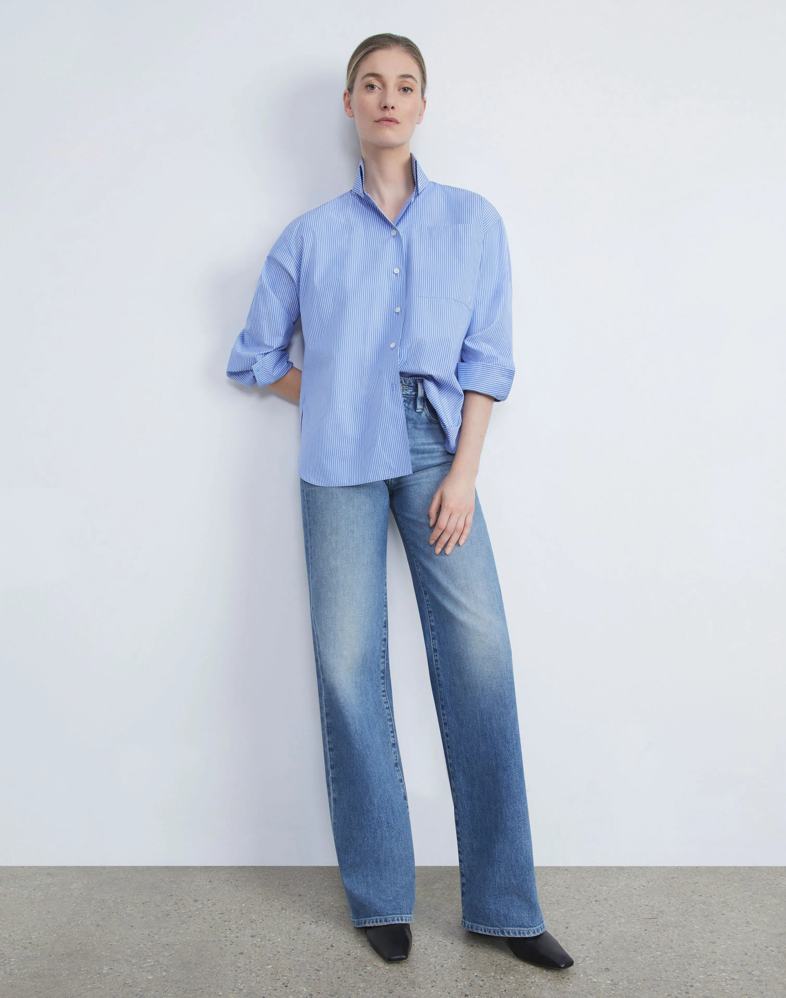 L148 Denim Wyckoff Wide-Leg Jean